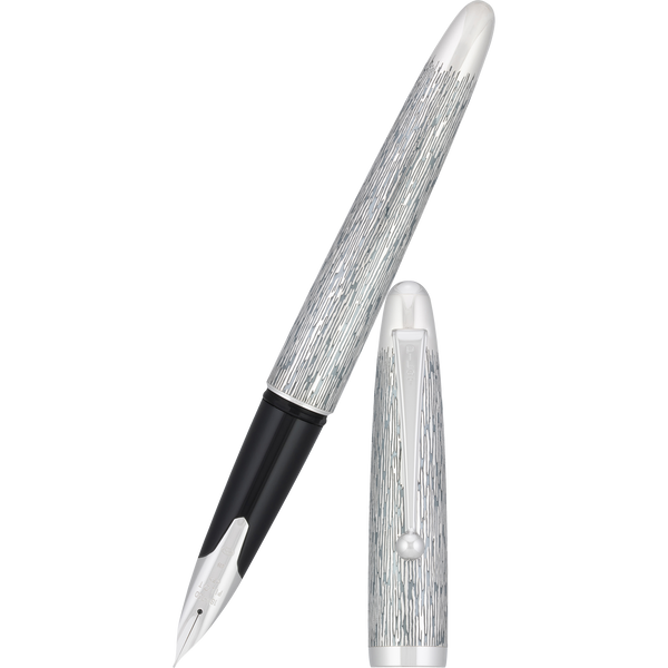 Pilot Sterling Fountain Pen - Silvern Thumugi-Pen Boutique Ltd