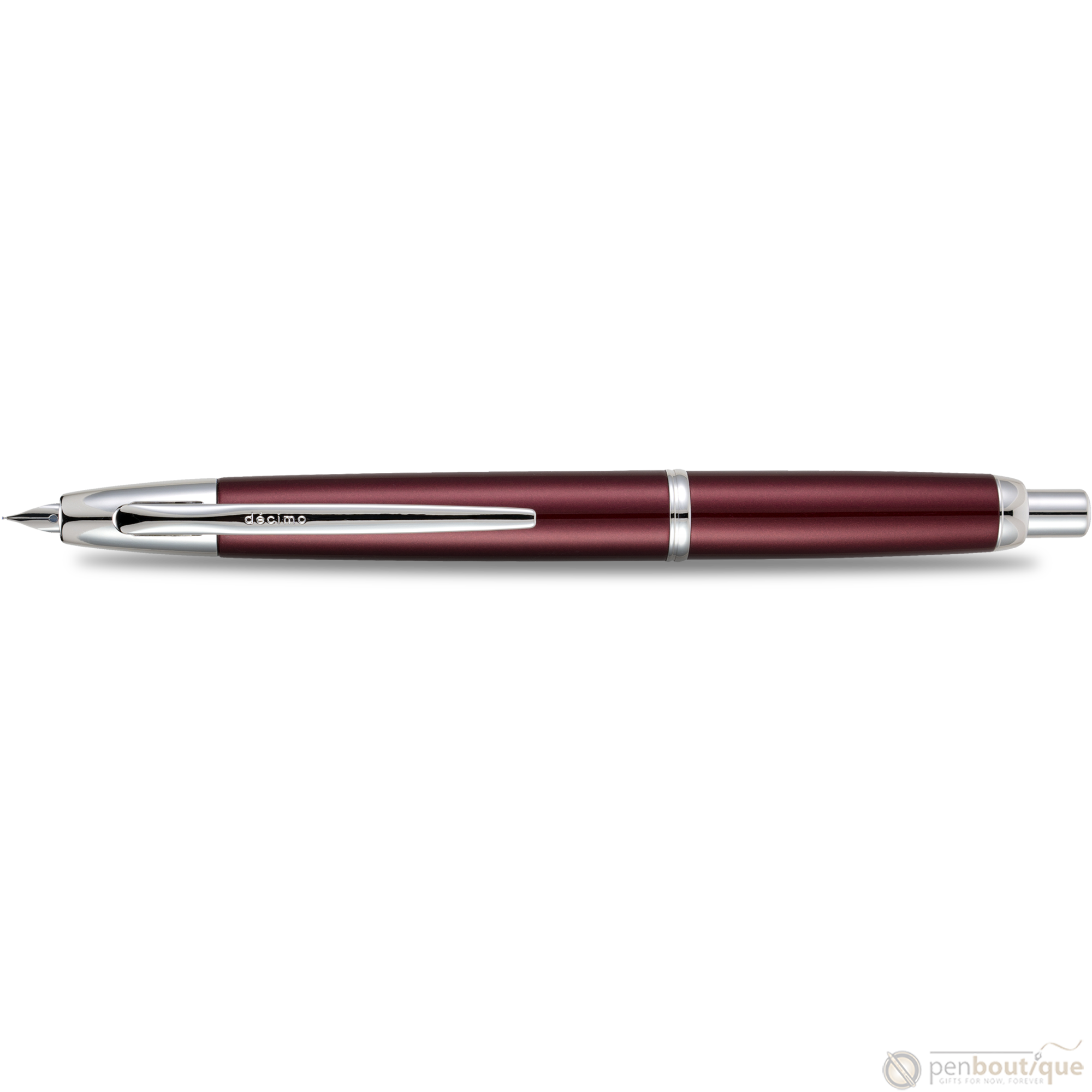 Pilot Vanishing Point Fountain Pen - Decimo Burgundy-Pen Boutique Ltd