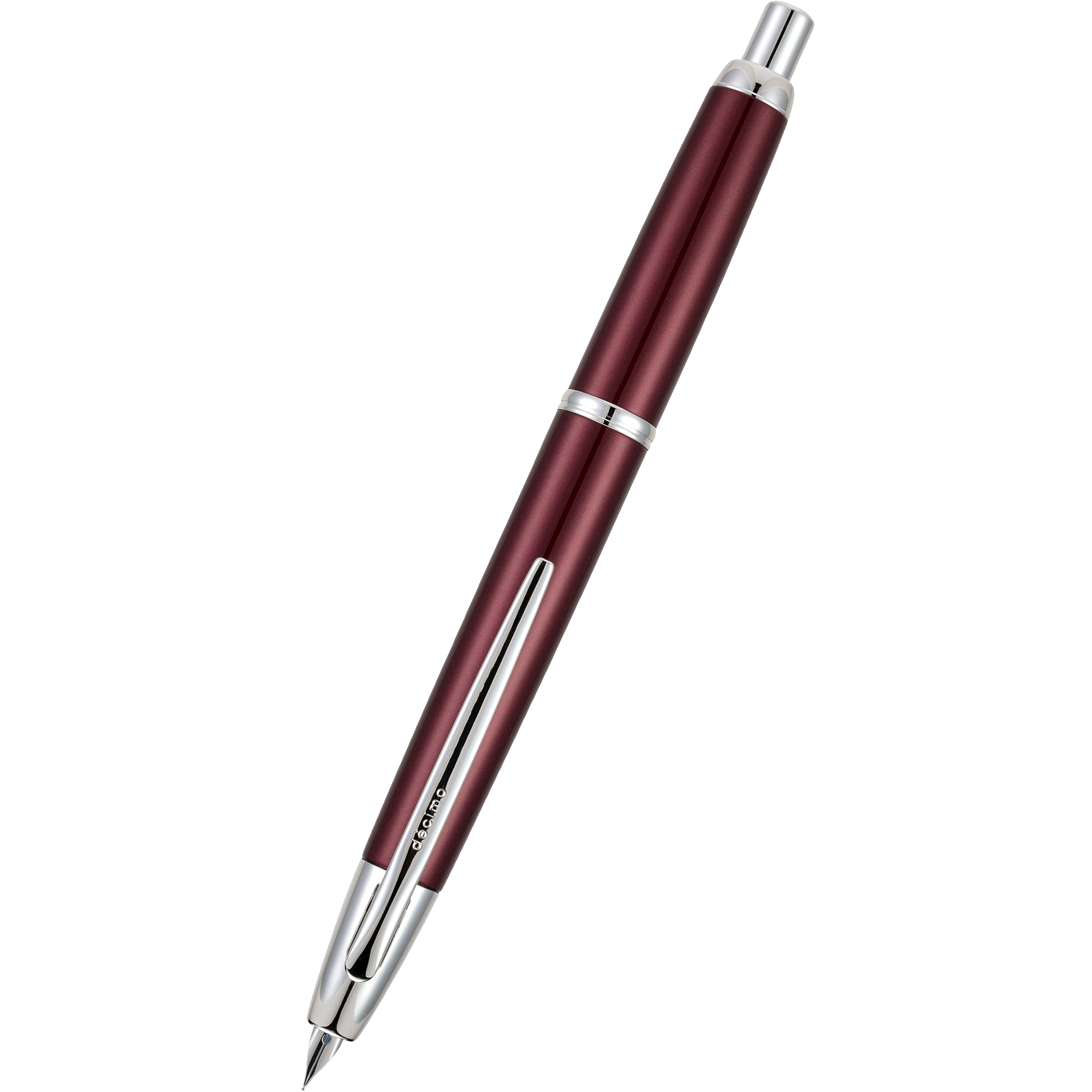 Pilot Vanishing Point Fountain Pen - Decimo Burgundy-Pen Boutique Ltd