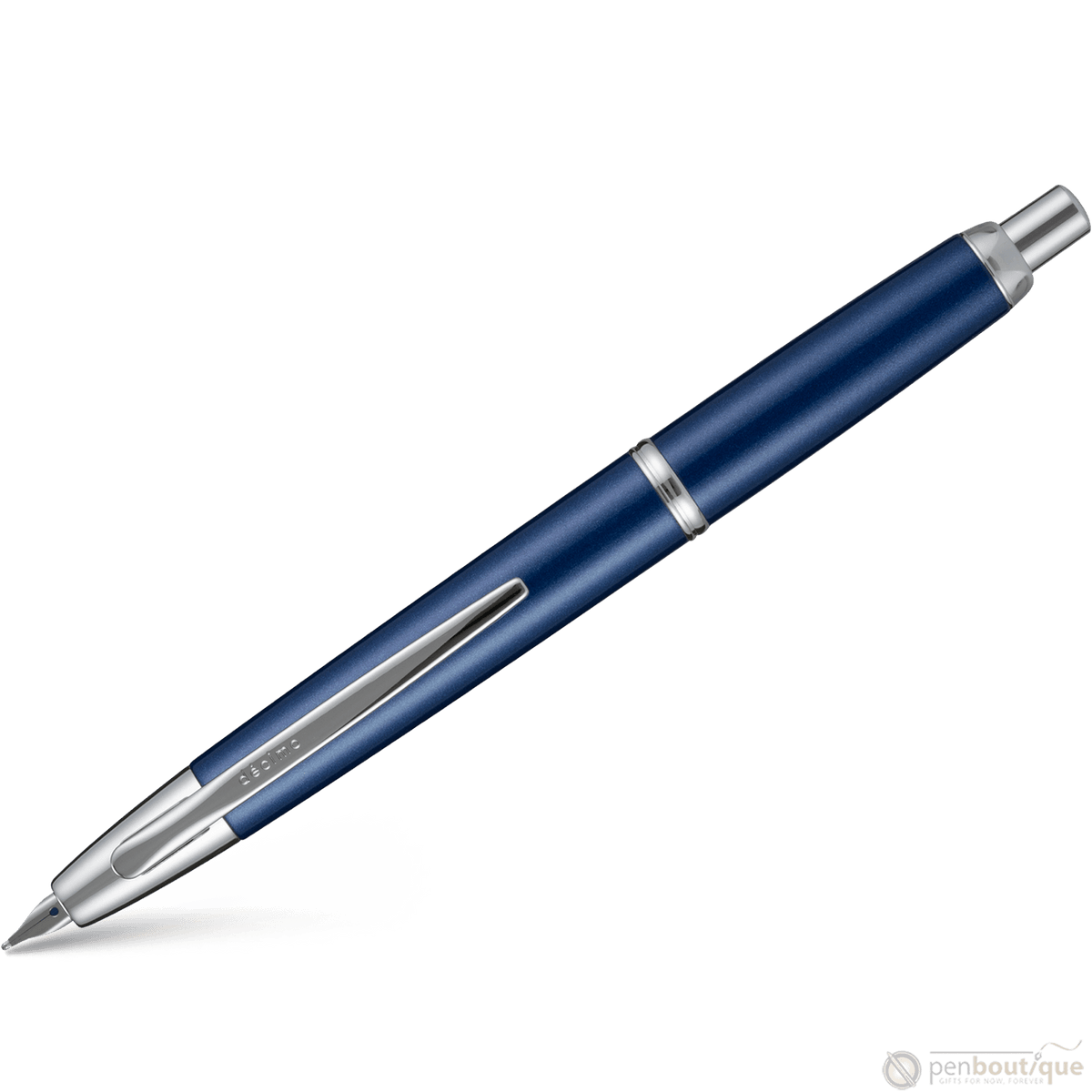 Pilot Vanishing Point Fountain Pen - Decimo Navy Blue - Pen Boutique Ltd