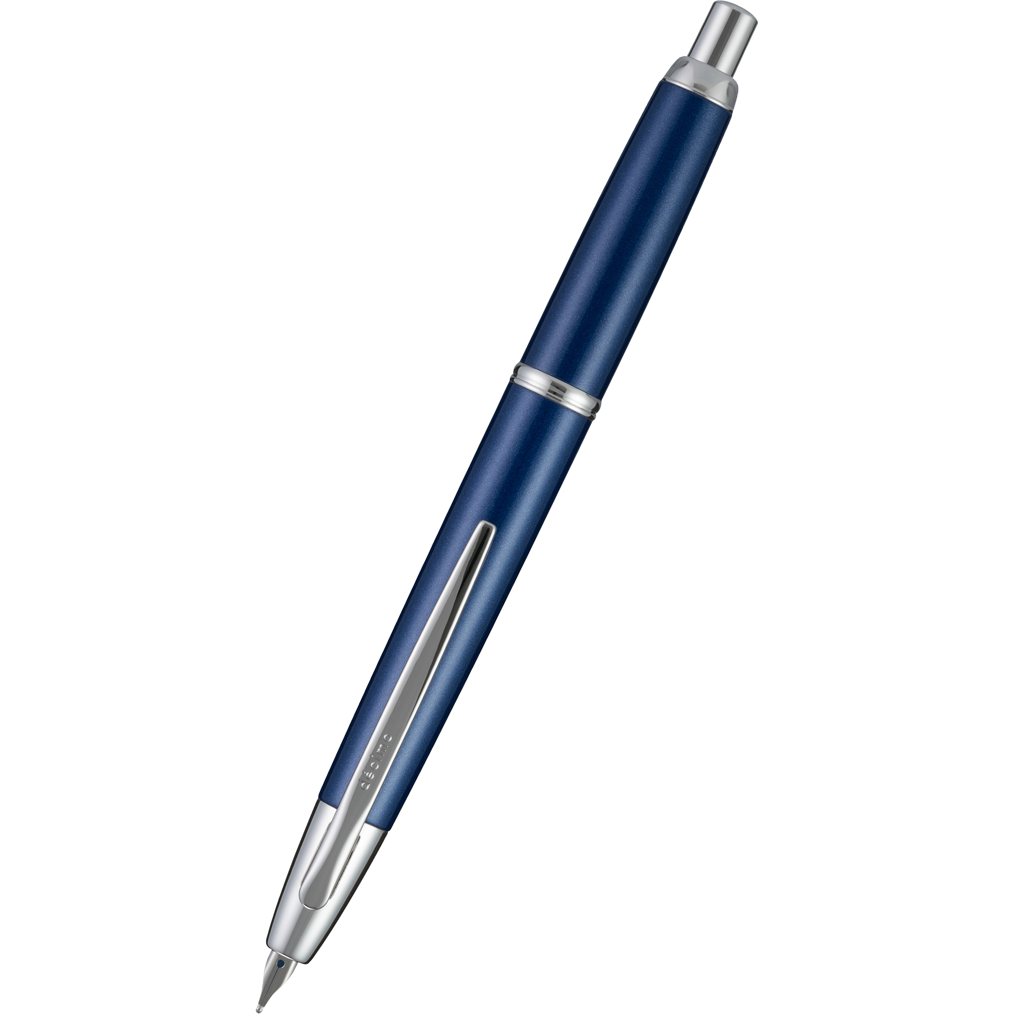 Pilot Vanishing Point Fountain Pen - Decimo Navy Blue-Pen Boutique Ltd