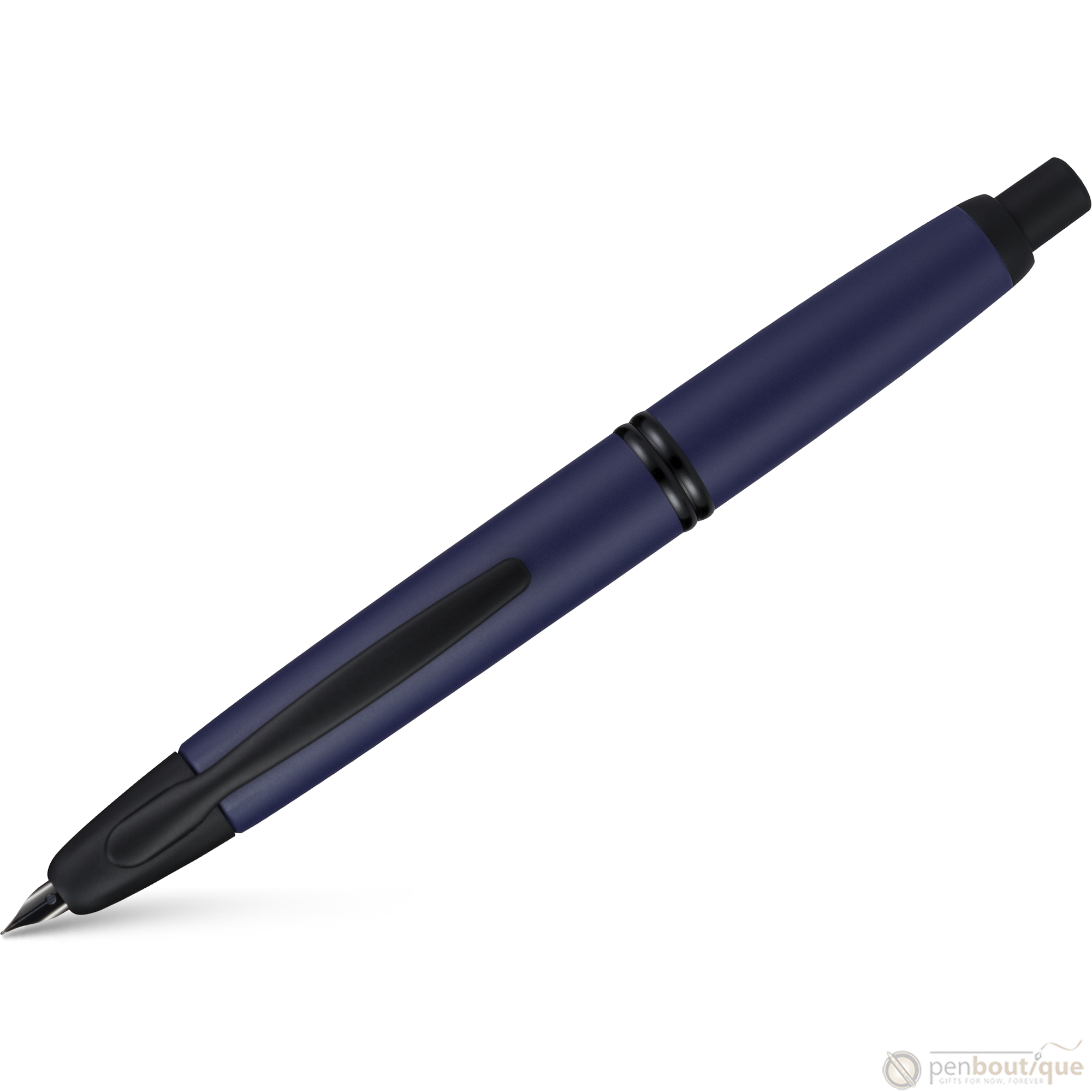 Pilot Vanishing Point Fountain Pen - Matte Blue-Pen Boutique Ltd