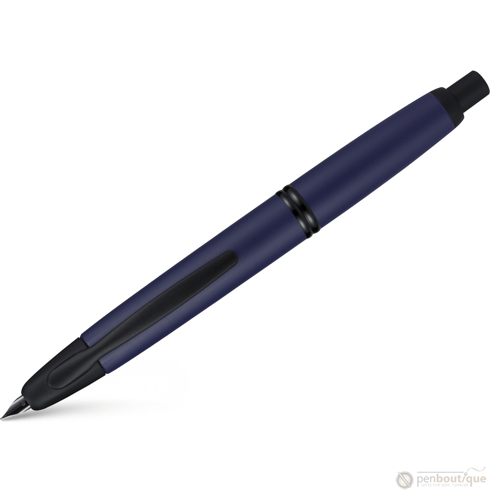 Pilot Vanishing Point Fountain Pen - Matte Blue - Pen Boutique Ltd