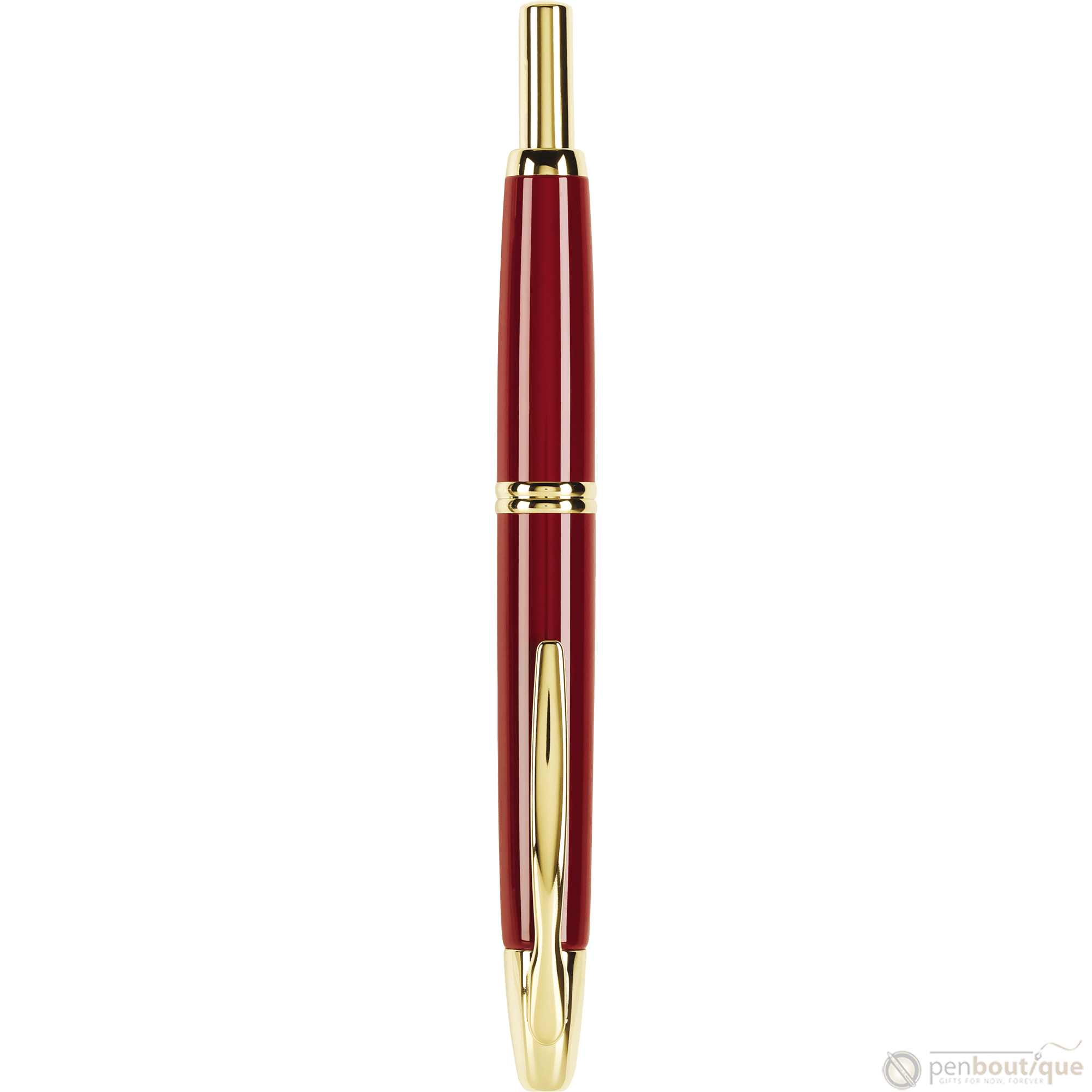 Pilot Vanishing Point Fountain Pen - Red - Gold Trim-Pen Boutique Ltd