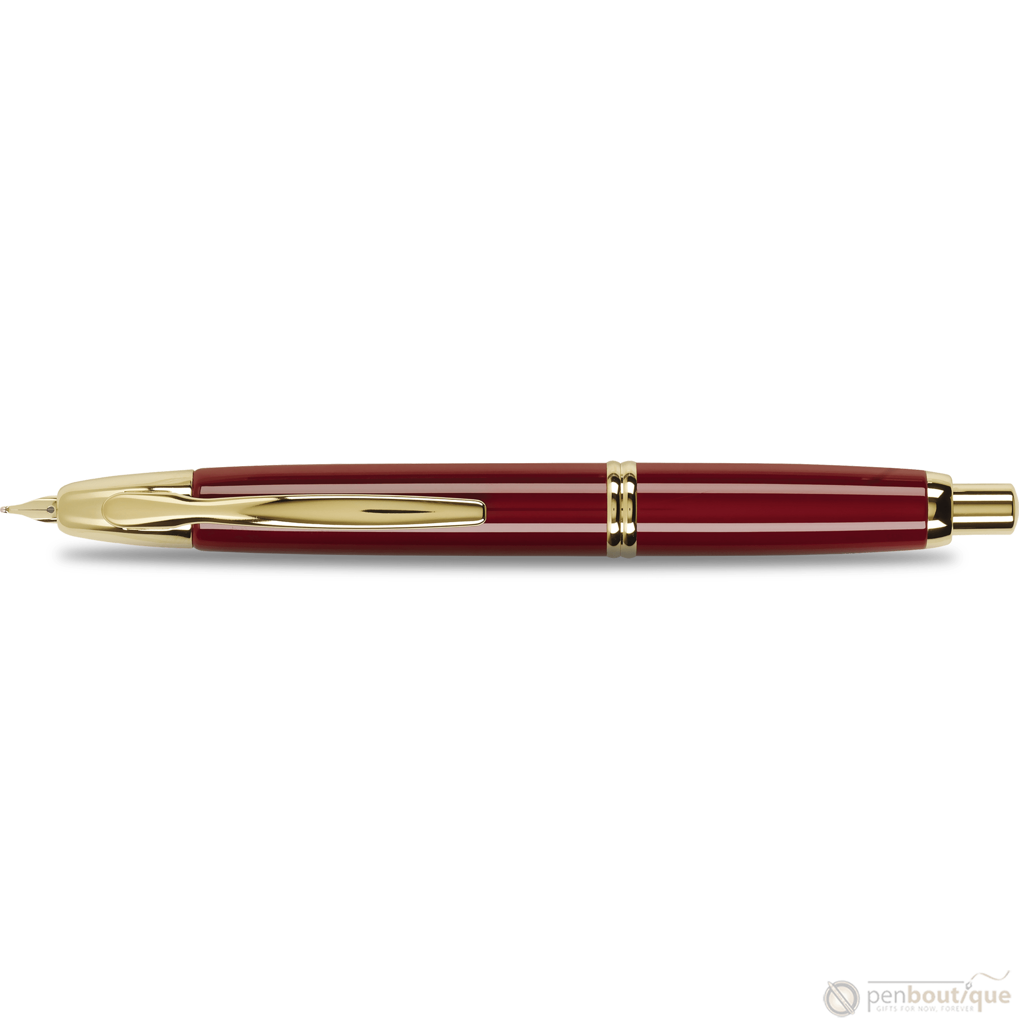 Pilot Vanishing Point Fountain Pen - Red - Gold Trim-Pen Boutique Ltd