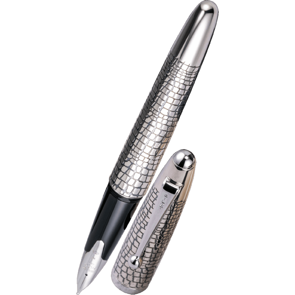 Pilot Sterling Silver Fountain Pen - Silvern Ishidatami