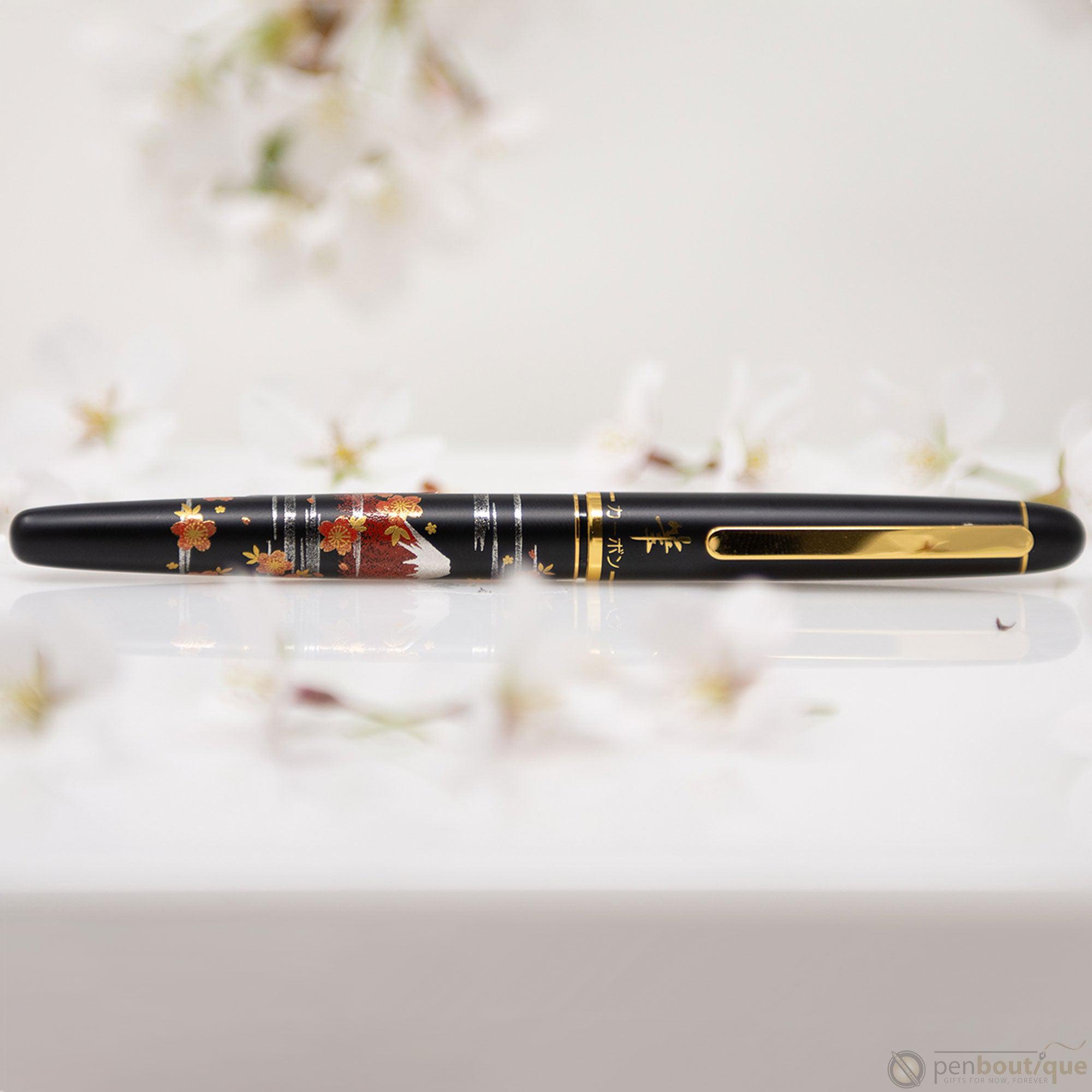 Platinum Classic Brush Pen - Mt. Fuji and Cherry Blossoms-Pen Boutique Ltd