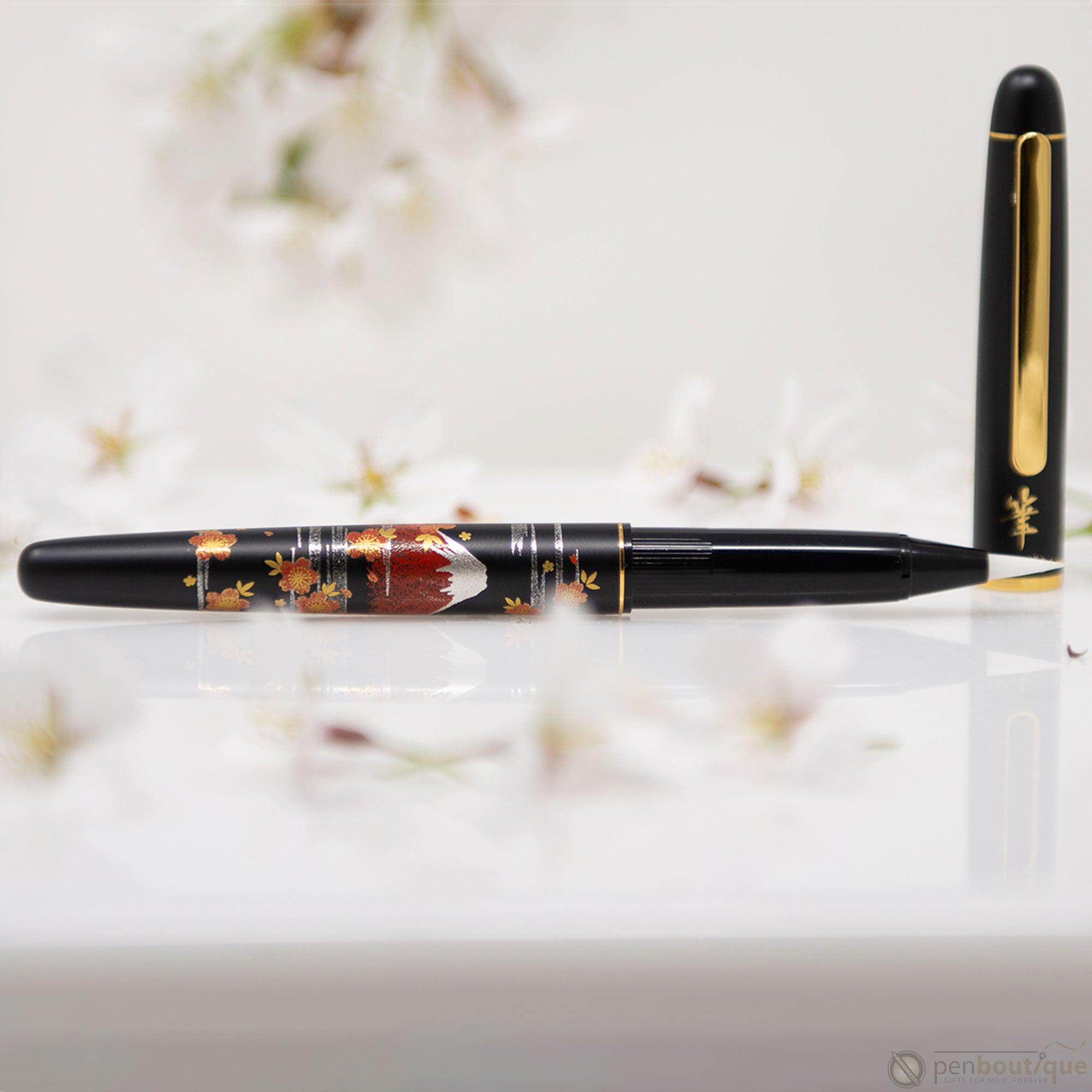 Platinum Classic Brush Pen - Mt. Fuji and Cherry Blossoms-Pen Boutique Ltd