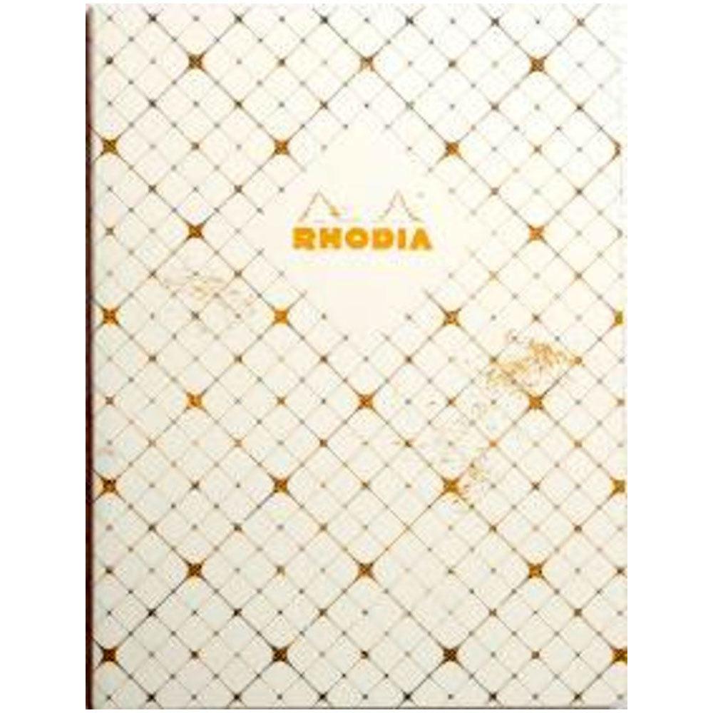Rhodia Heritage Sewn Spine Notebook - Checkered Graph (A5 - 6" x 8.24") - Pen Boutique Ltd
