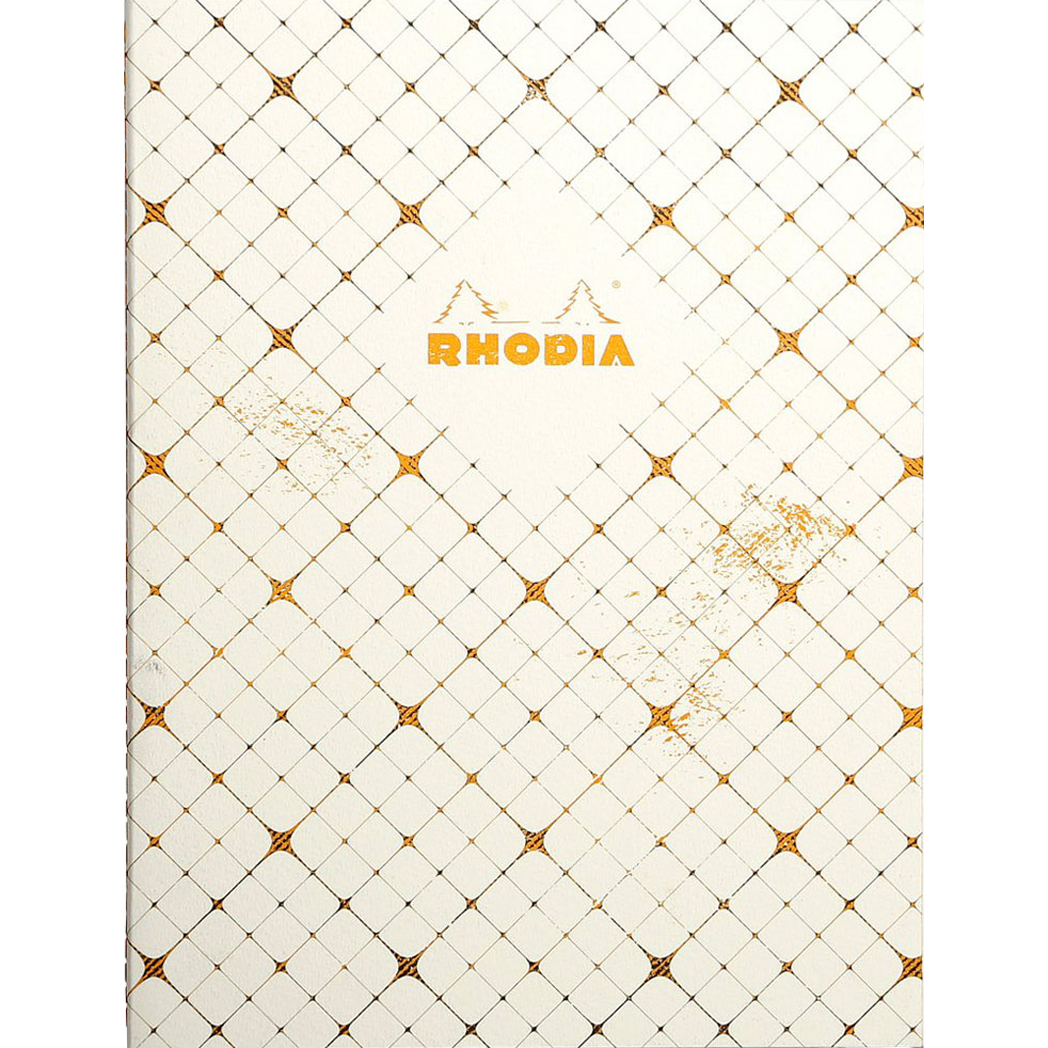 Rhodia Heritage Book Block Notebook - Checkered Lined - Limited Edition (9.75" x 7.5")-Pen Boutique Ltd