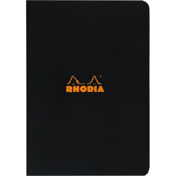 Rhodia Staplebound Lined Notebook 8 1/4 X 11 3/4-Black-Pen Boutique Ltd