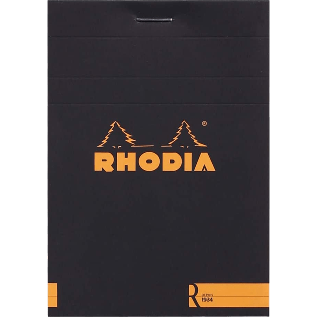 Rhodia Premium R Notepads - Black - Blank - Pen Boutique Ltd