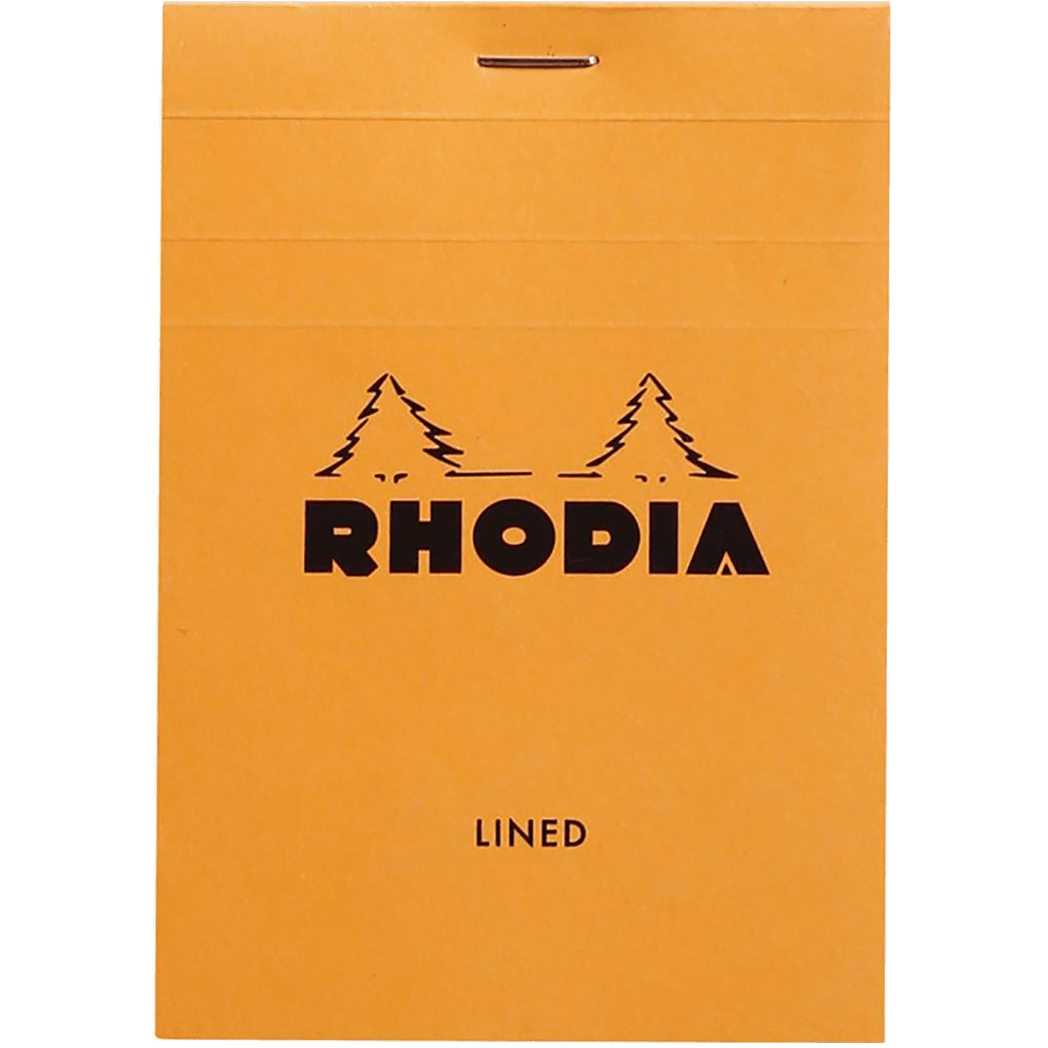 Rhodia N° 12 Pad - Orange - Lined - Pen Boutique Ltd
