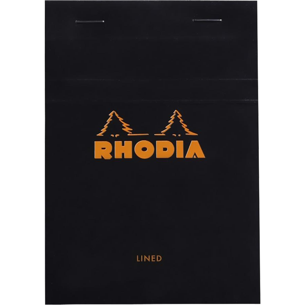 Rhodia Pad Notebook - Black - Lined 80S 4X6-Pen Boutique Ltd