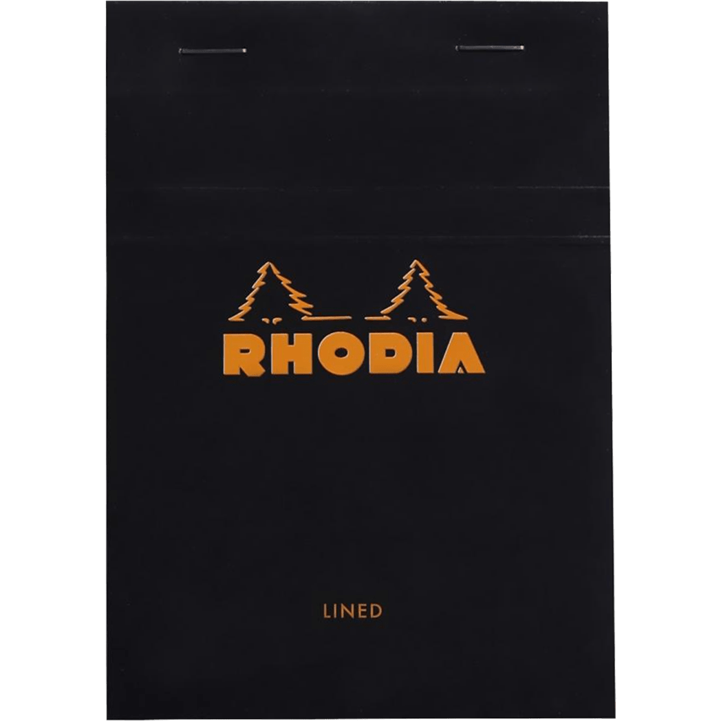 Rhodia N° 13 Pad - Black - Lined - Pen Boutique Ltd