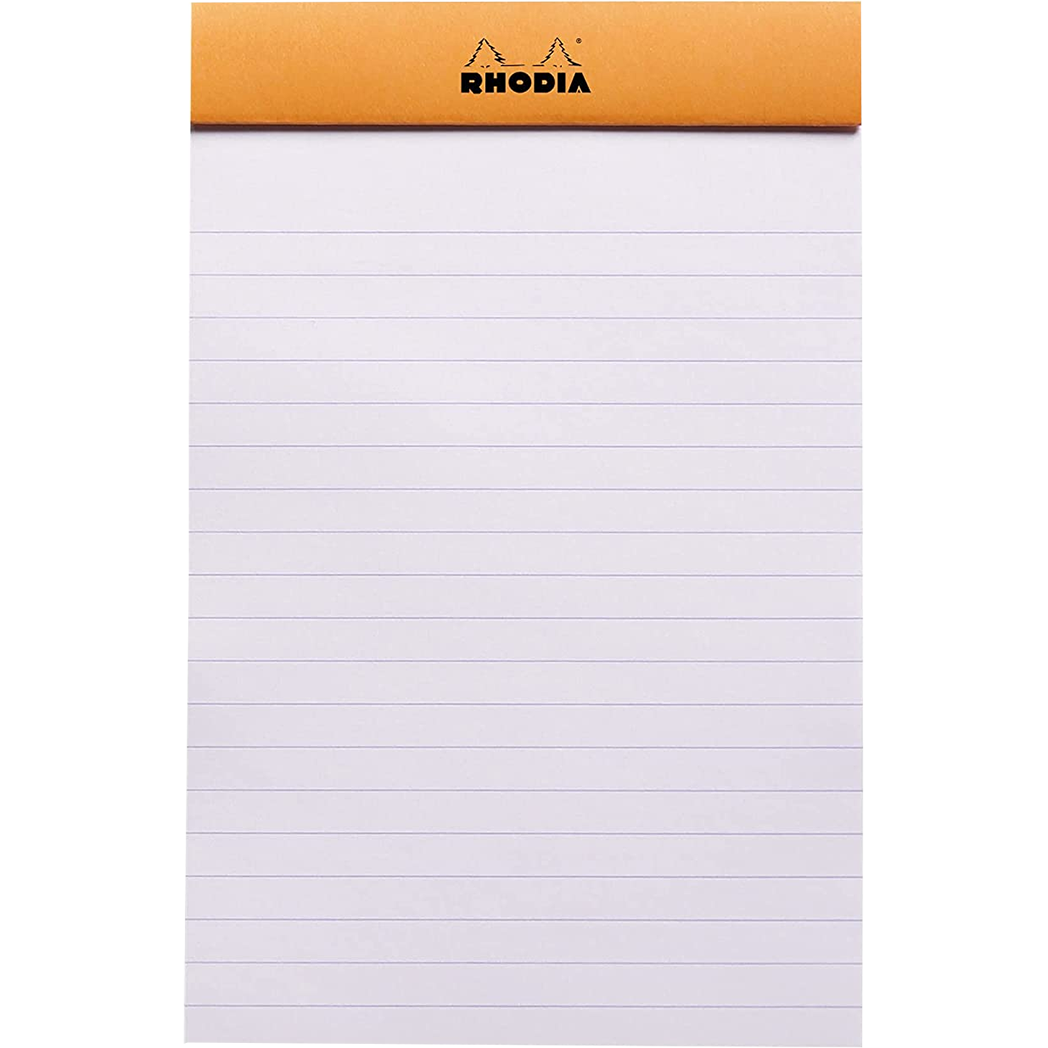 Rhodia Notepads Lined Orange 3 3/8 X 4 3/4-Pen Boutique Ltd