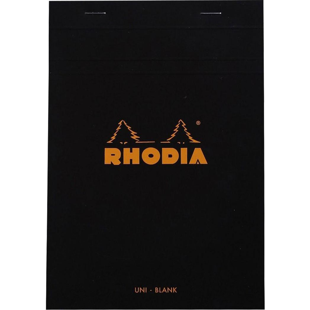 Rhodia Pad Blank Black 80S 6 X8-1/4-Pen Boutique Ltd