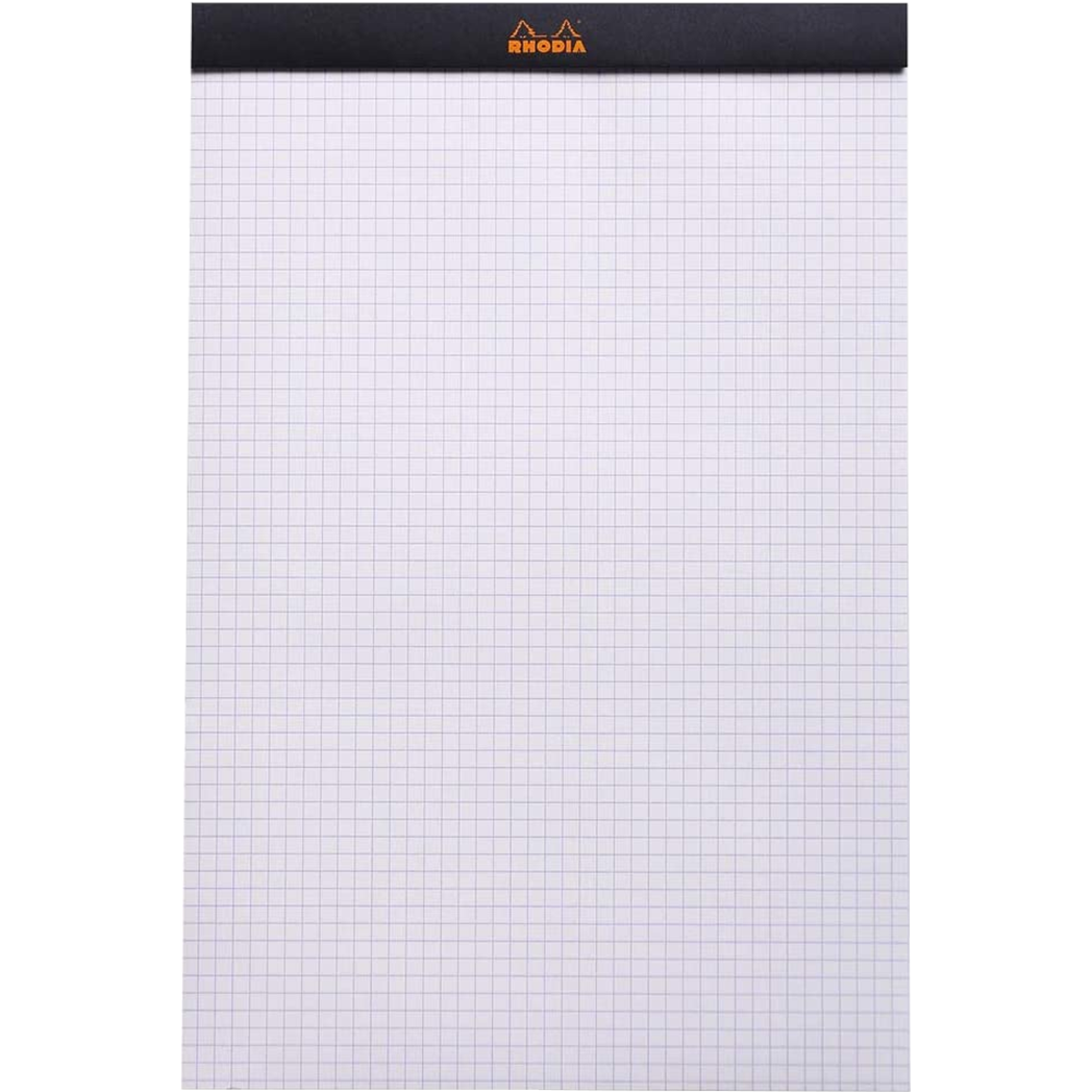 Rhodia Notepads Graph Black 8 1/4 X 12 1/2-Pen Boutique Ltd