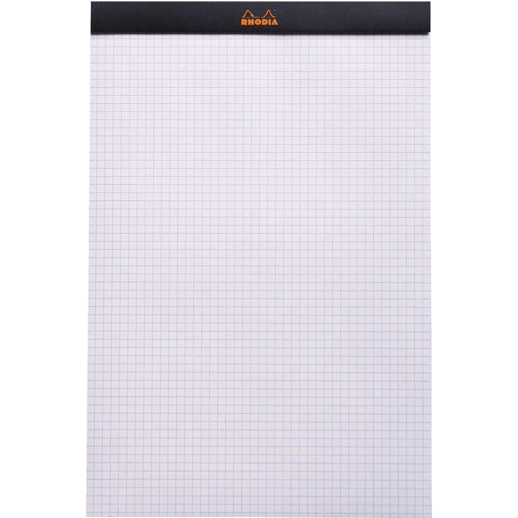 Rhodia Notepads Graph Black 8 1/4 X 12 1/2 - Pen Boutique Ltd