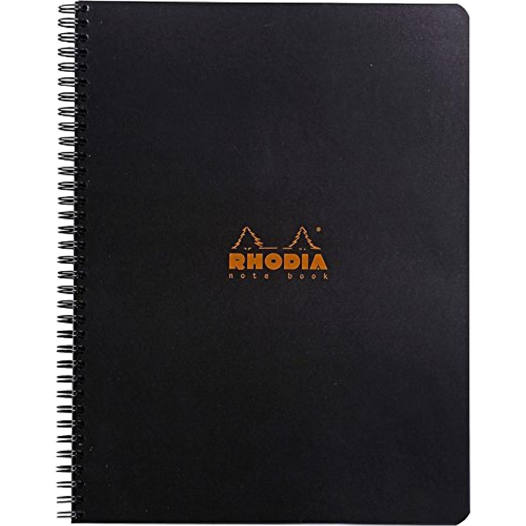 Rhodia Notebook Lined With Margin Black-Pen Boutique Ltd