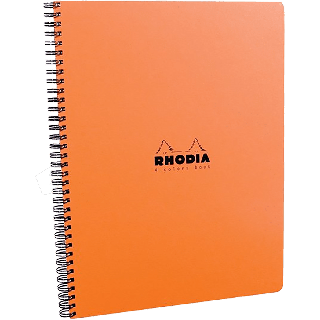Rhodia Wirebound Orange 4 Color Book 9 x 11 3/4 - Pen Boutique Ltd