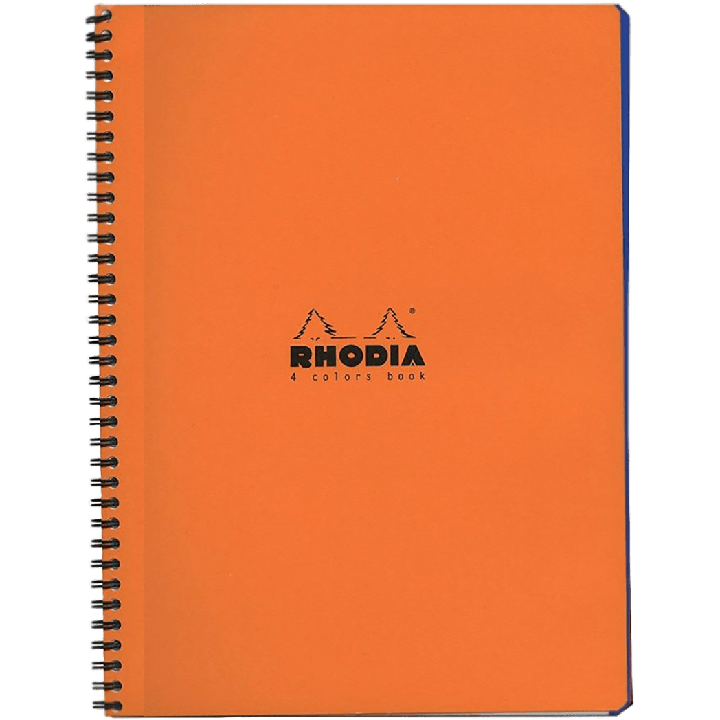 Rhodia Wirebound Orange 4 Color Book 9 x 11 3/4 - Pen Boutique Ltd