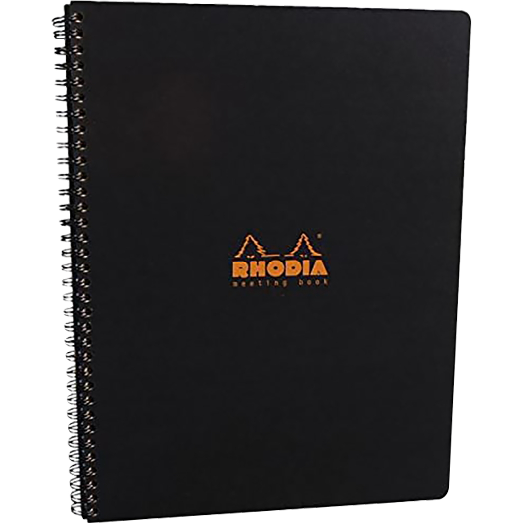 Rhodia Black Meeting Book Large 9 x 11 3/4-Pen Boutique Ltd