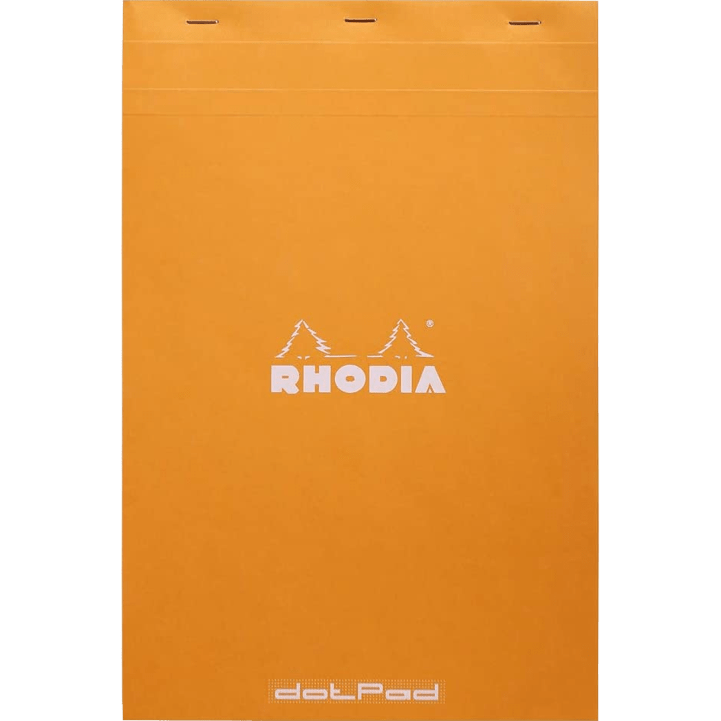Rhodia Dot.Pad Rhodia Orange 80Sh Stapled 80G 8-1/4X12-1/2 | Matrice Points 5Mm - Pen Boutique Ltd