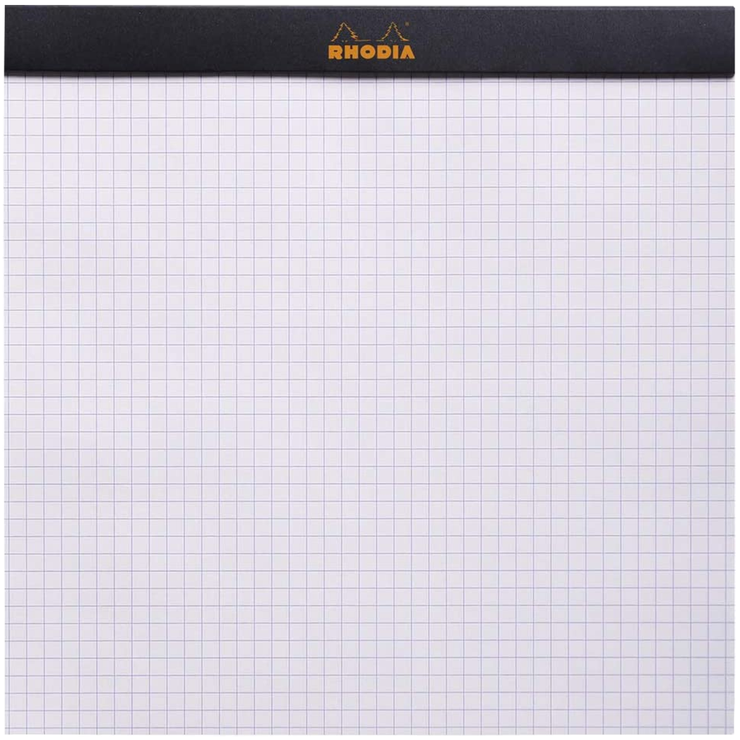 Rhodia Le Carre Square Notepads Large (8 1/4 x 8 1/4) with Black-Pen Boutique Ltd