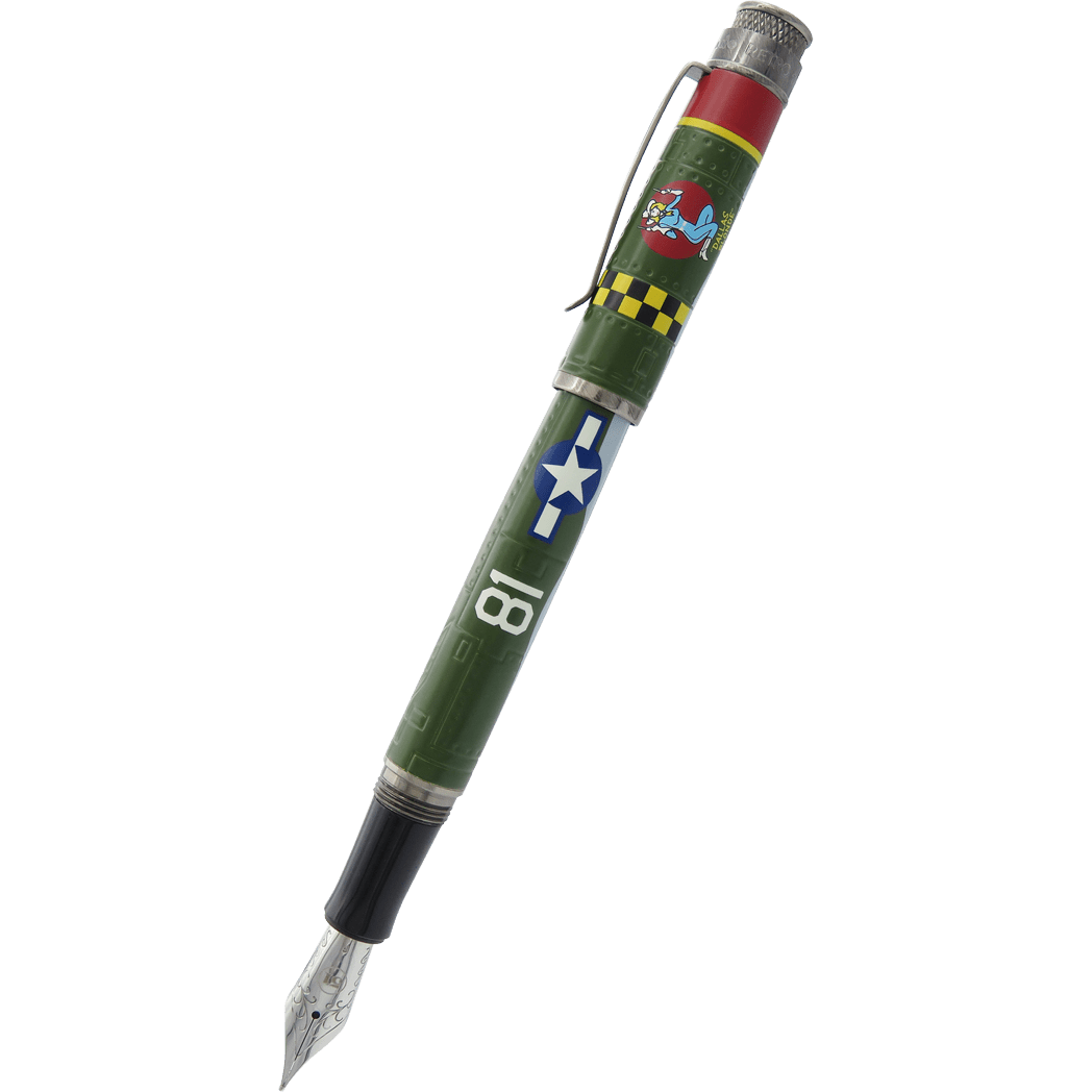 Retro 51 Tornado Fountain Pen - Vintage Metalsmith - P-47 Thunderbolt-Pen Boutique Ltd