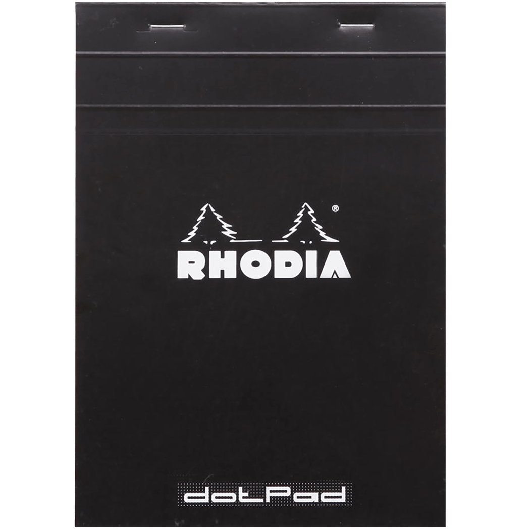 Rhodia N°16 Staplebound Pad - Black - Dot Grid - Pen Boutique Ltd