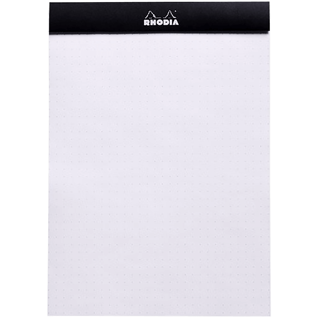 Rhodia N° 12 Pad - Black - Dot Grid - Pen Boutique Ltd