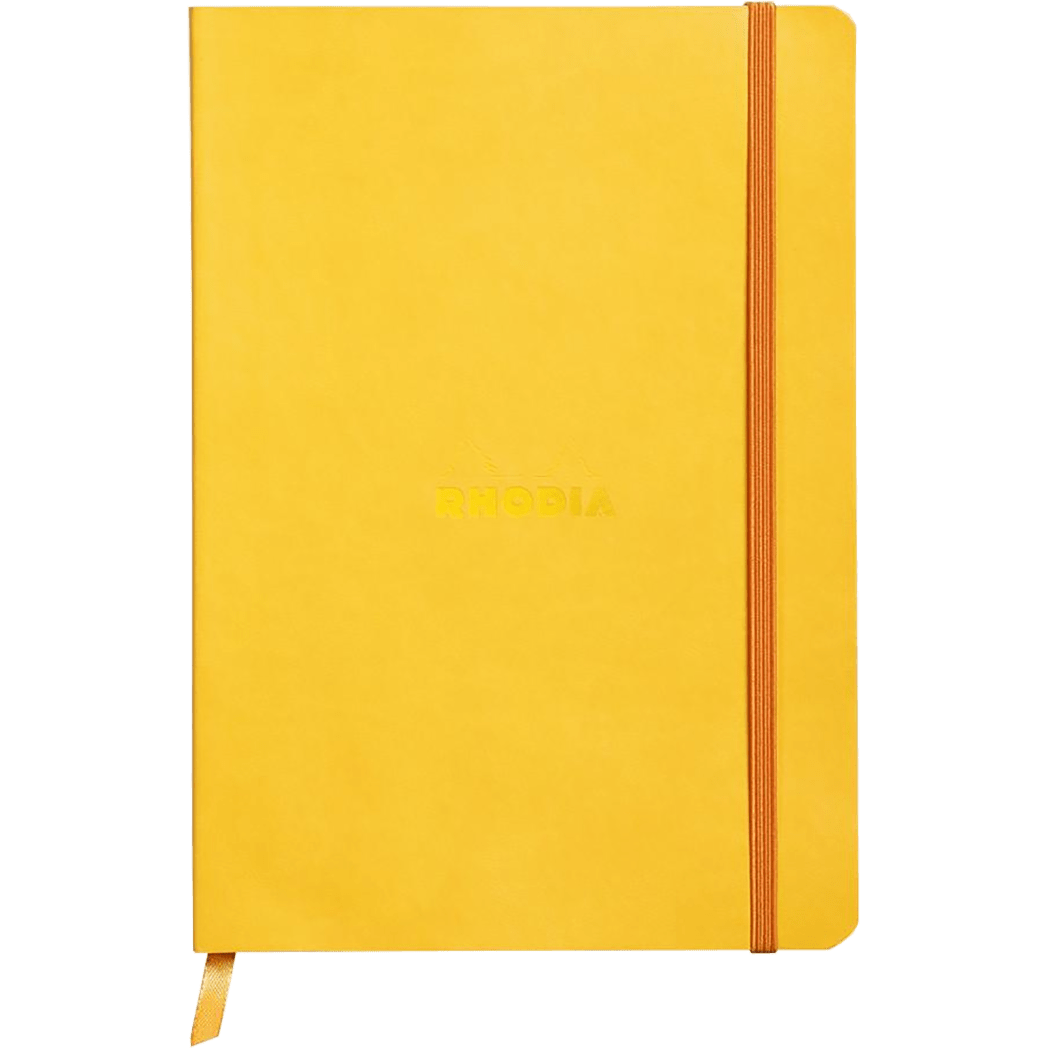 Rhodia Rhodiarama Notebook - Yellow - Dot Grid - A5 - Pen Boutique Ltd