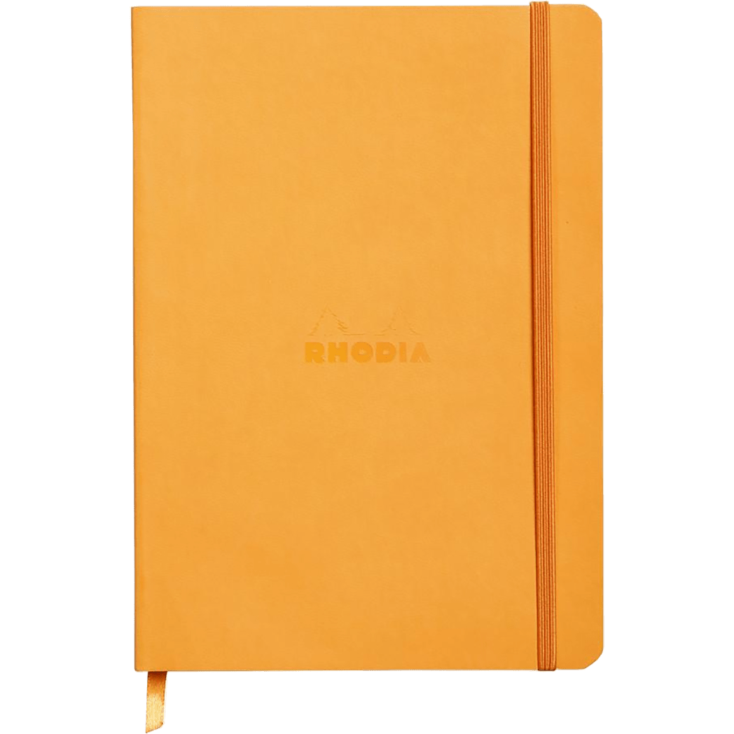 Rhodia Rhodiarama Notebook Orange Dot Grid A5 size - 6x8.25" - Pen Boutique Ltd