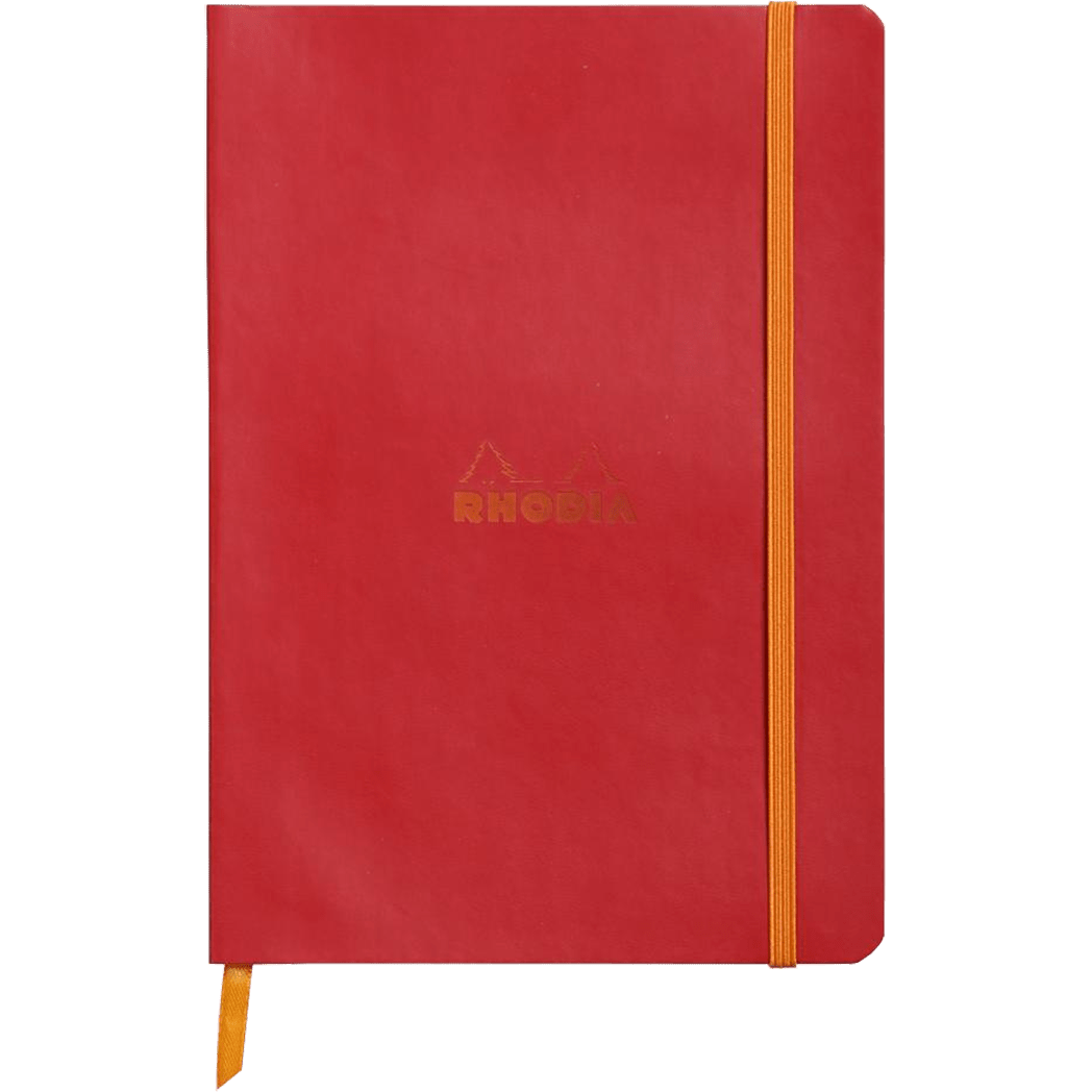 Rhodia Rhodiarama Notebook Poppy Lined A5 size - 6"x8.25" - Pen Boutique Ltd