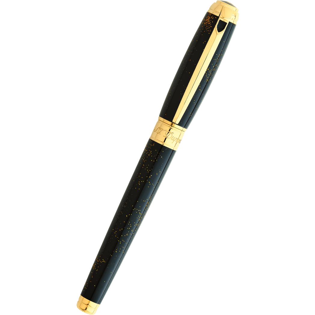S T Dupont Line D Fountain Pen - Gold Dust - Large (US Exclusive Edition)-Pen Boutique Ltd