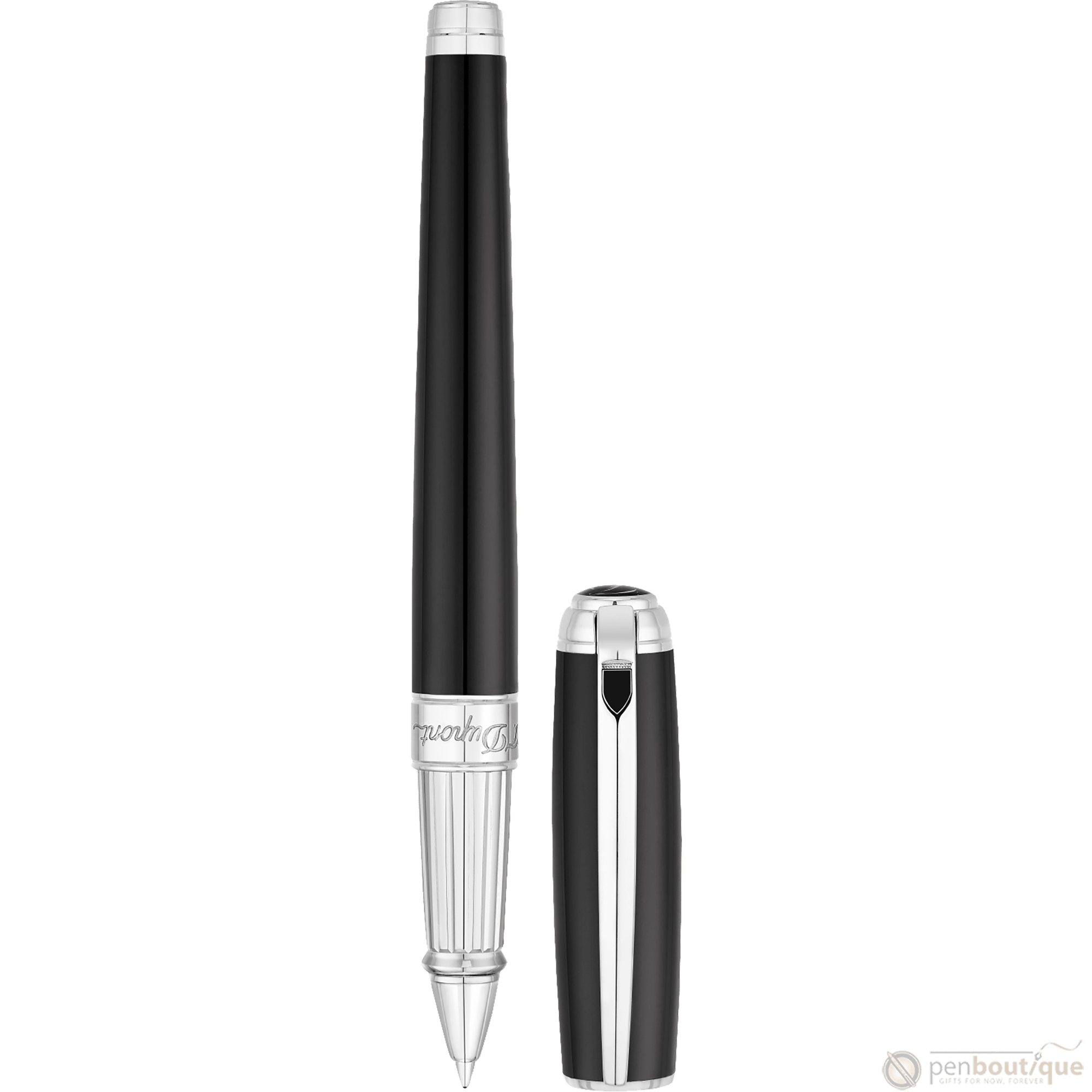 S T Dupont Line D Rollerball Pen - Black - Pen Boutique Ltd