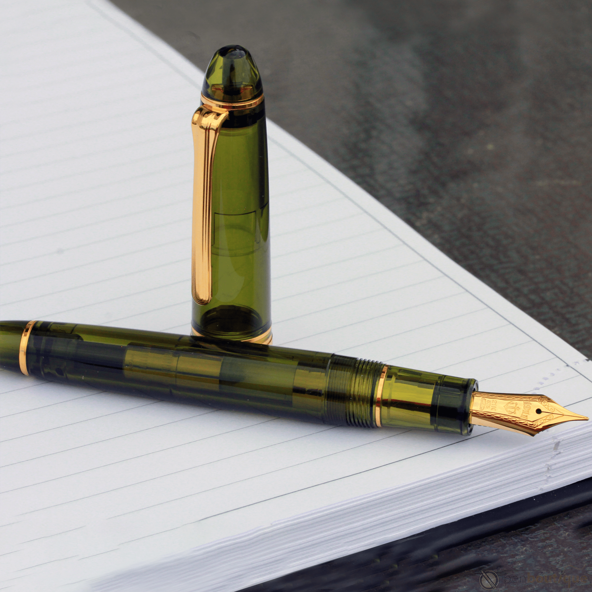 Sailor 1911L Fountain Pen - Kagero Green (Pen Boutique Exclusive)-Pen Boutique Ltd