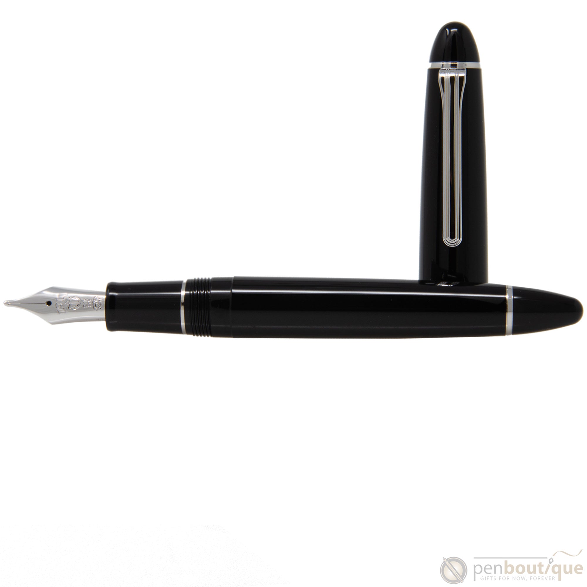 Sailor 1911 Fountain Pen - Naginata Togi - Rhodium Trim - Black-Pen Boutique Ltd