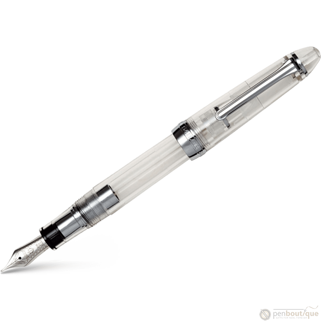 Sailor 1911L Fountain Pen -Sliver Trim - Transparent - Pen Boutique Ltd