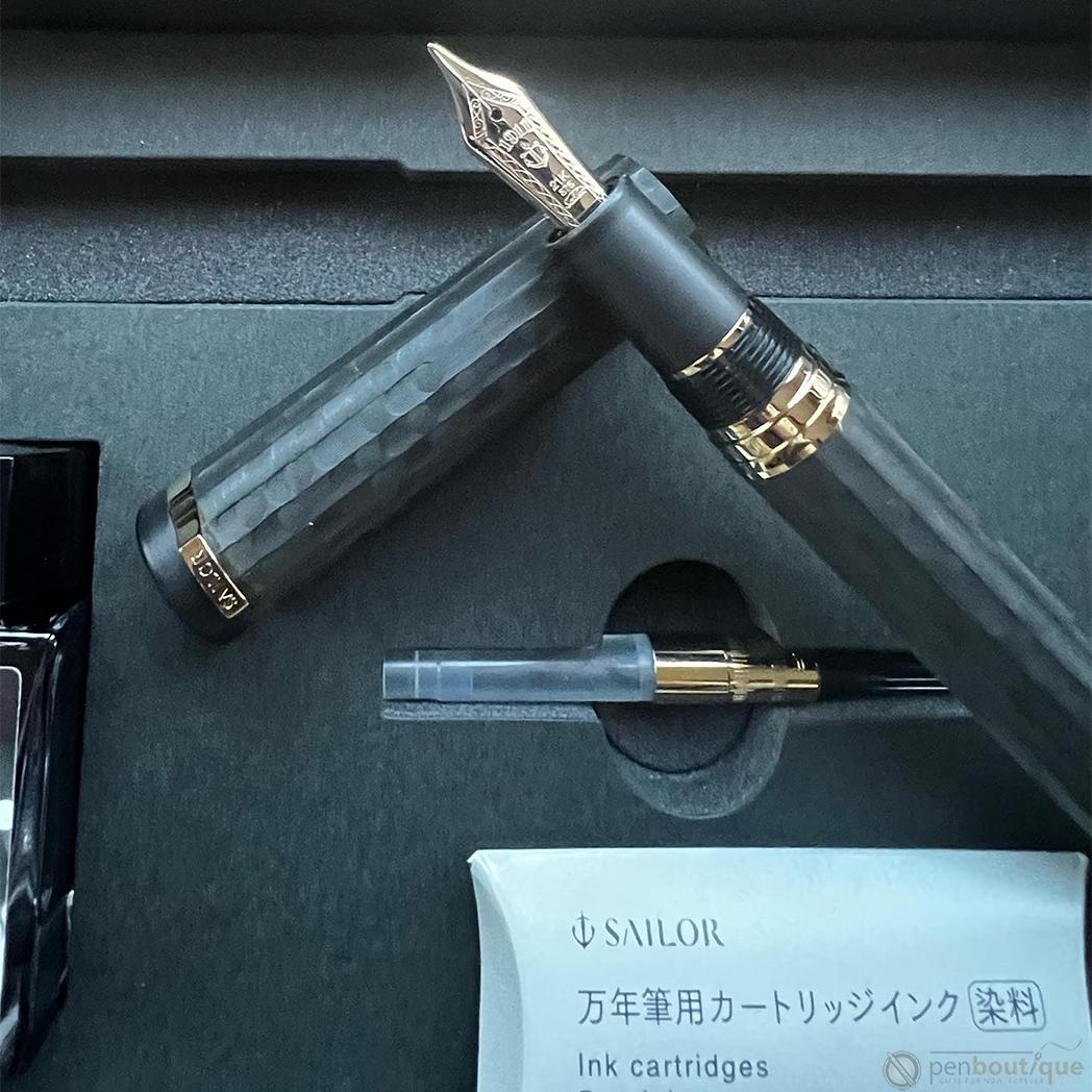 Sailor Ebonite Sculpture Fountain Pen - Yakoh (Night Light)-Pen Boutique Ltd