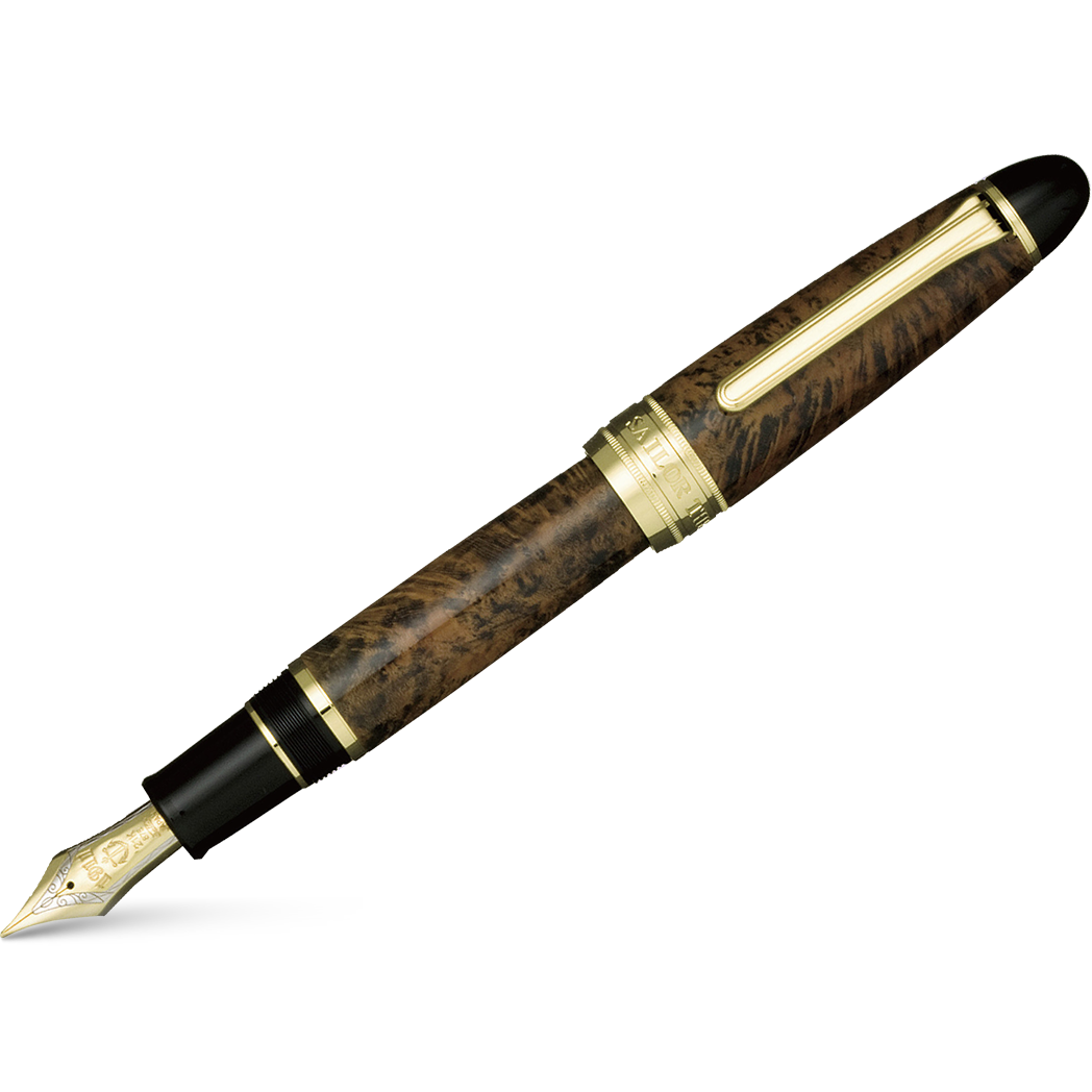 Sailor Fountain Pen - King of Pens - Brown Brier Wood (Bespoke Dealer Exclusive)-Pen Boutique Ltd