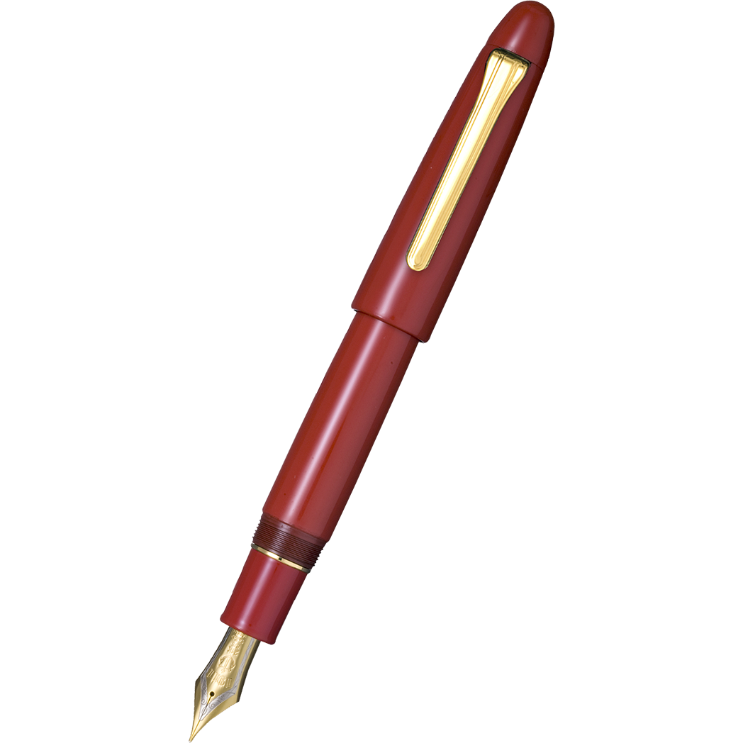 Sailor Fountain Pen - King of Pens - Urushi 'Kaga' Cherry Red (Bespoke Dealer Exclusive)-Pen Boutique Ltd