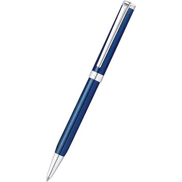 Sheaffer Intensity Ballpoint Pen - Engraved Translucent Blue Lacquer-Pen Boutique Ltd