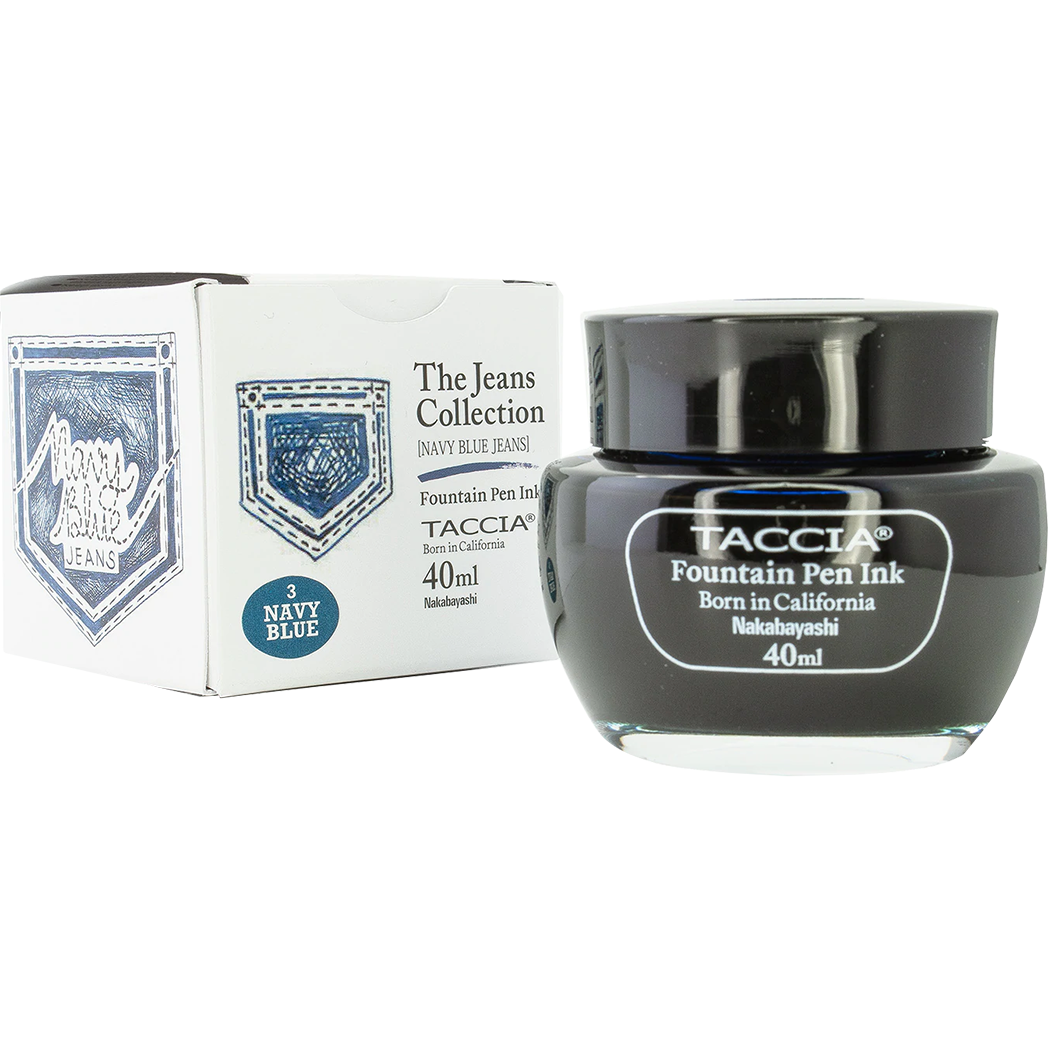 Taccia Ink Bottle - Jeans Navy Blue - 40 ml-Pen Boutique Ltd