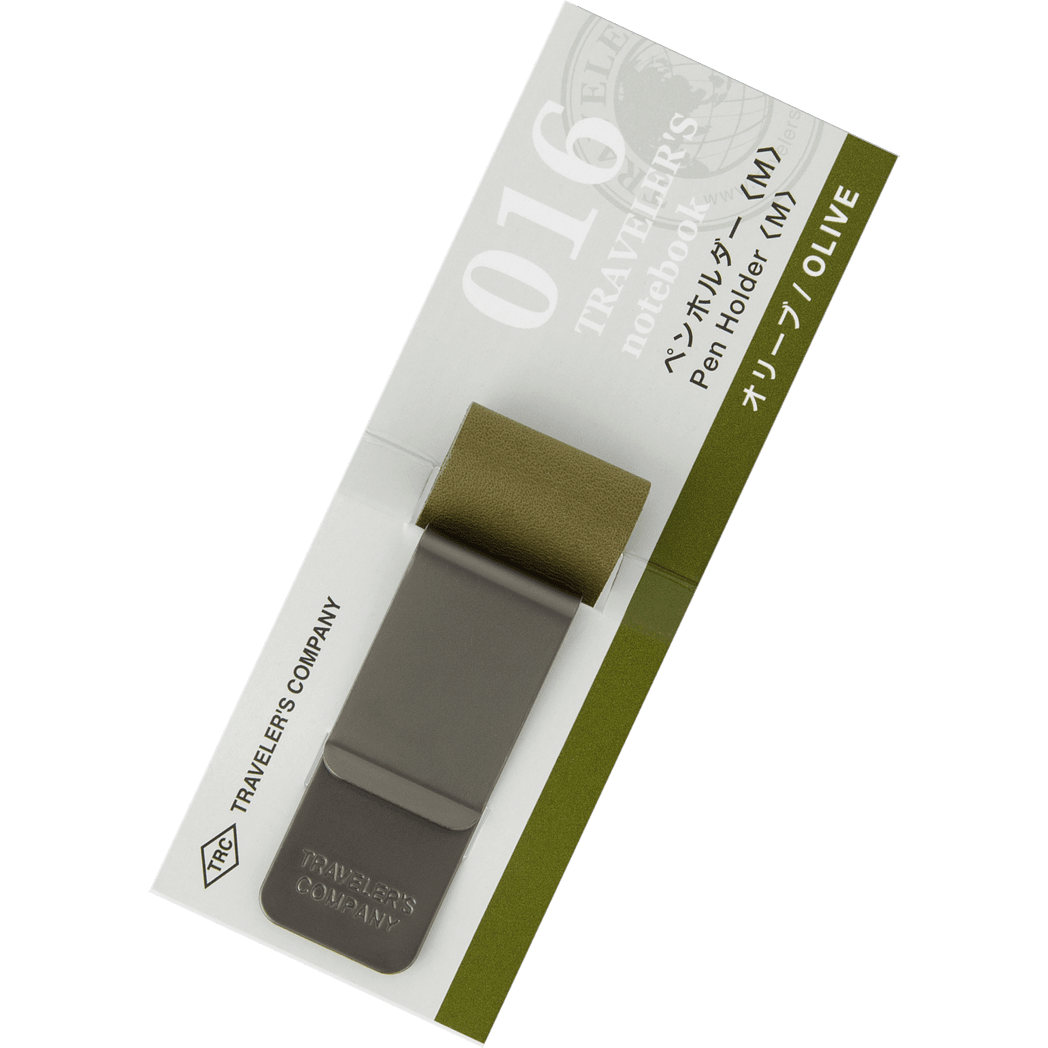 Traveler's Notebook 016 Pen Holder - Olive - Medium - Pen Boutique Ltd