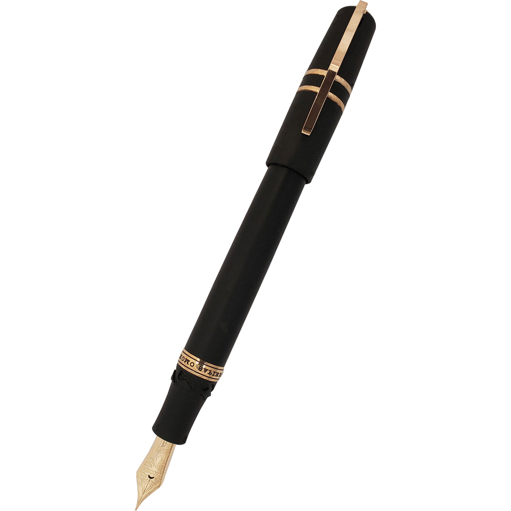 Visconti Homo Sapiens Fountain Pen – Volcano Lava Black – Bronze Trim-Pen Boutique Ltd