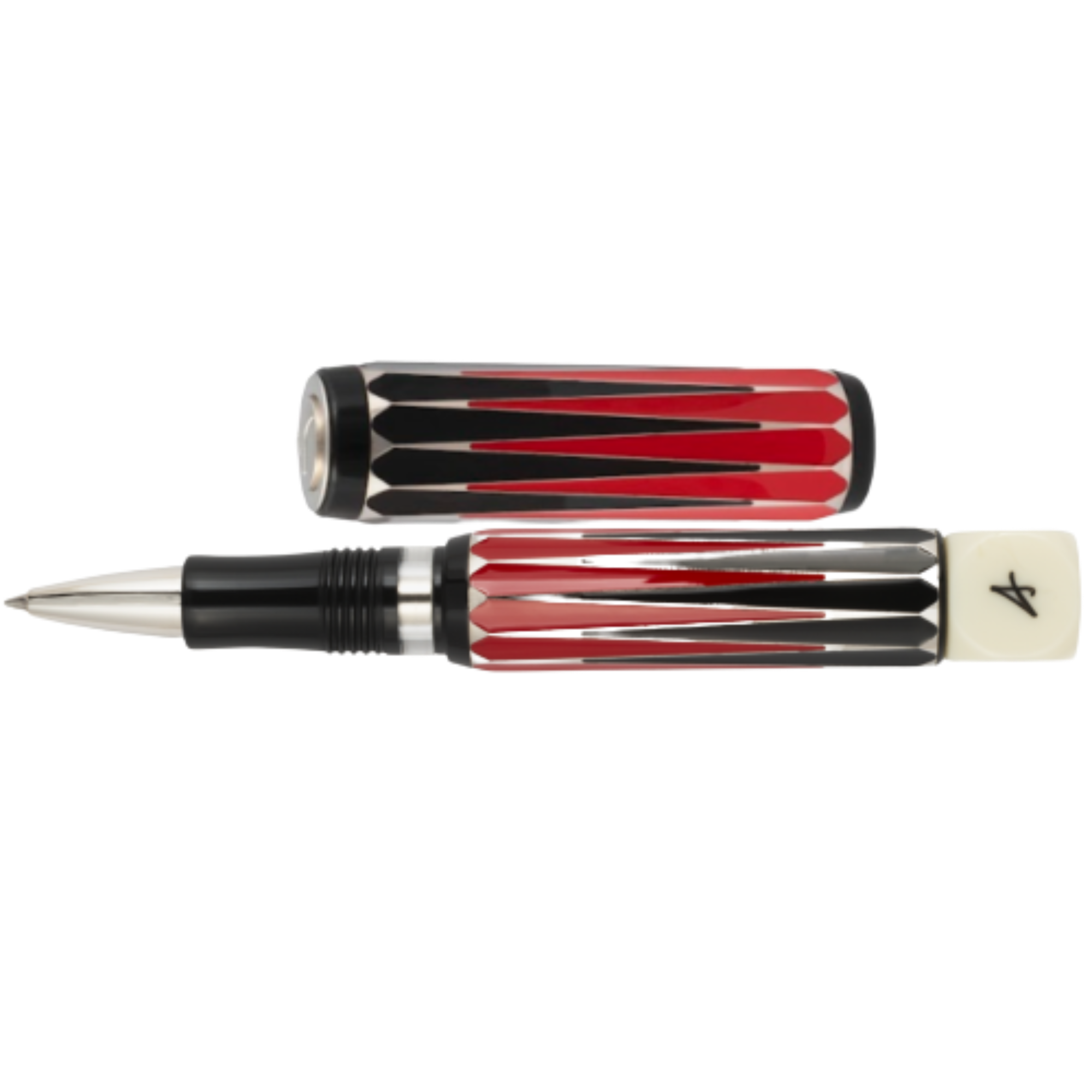 Visconti Backgammon Rollerball Pen - Doubling Cube Blind Cap (Limited Edition)-Pen Boutique Ltd