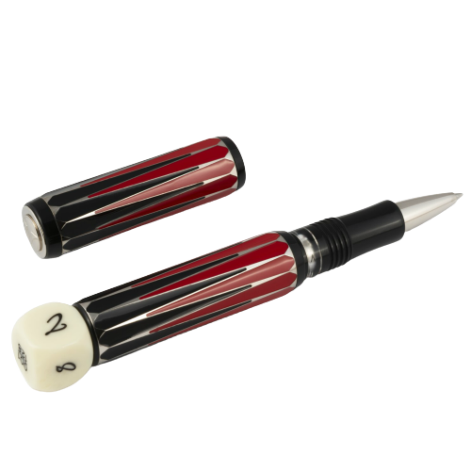 Visconti Backgammon Rollerball Pen - Doubling Cube Blind Cap (Limited Edition)-Pen Boutique Ltd