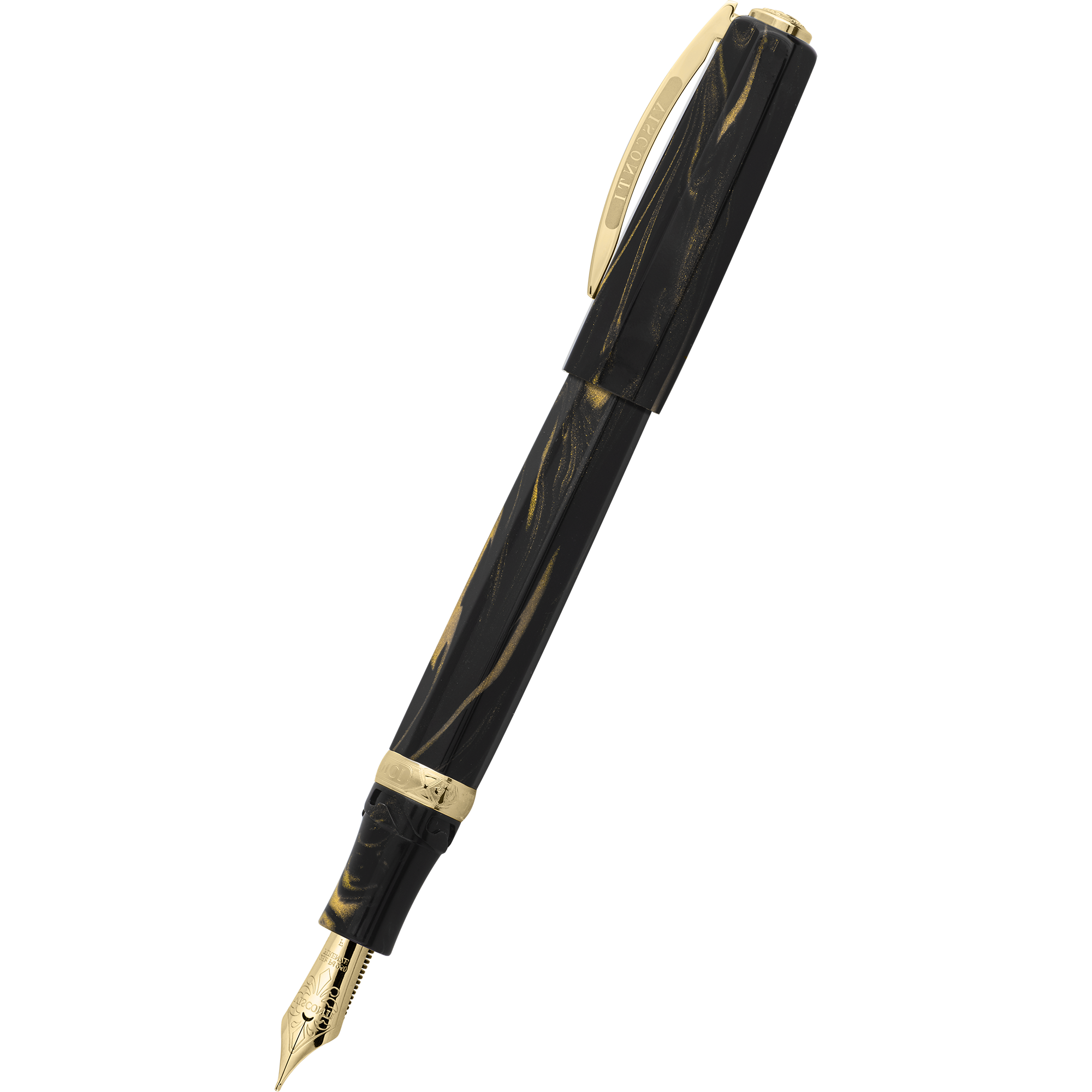 Visconti Fountain Pen - Medici Dynasty - Black Basilica - Oversize-Pen Boutique Ltd